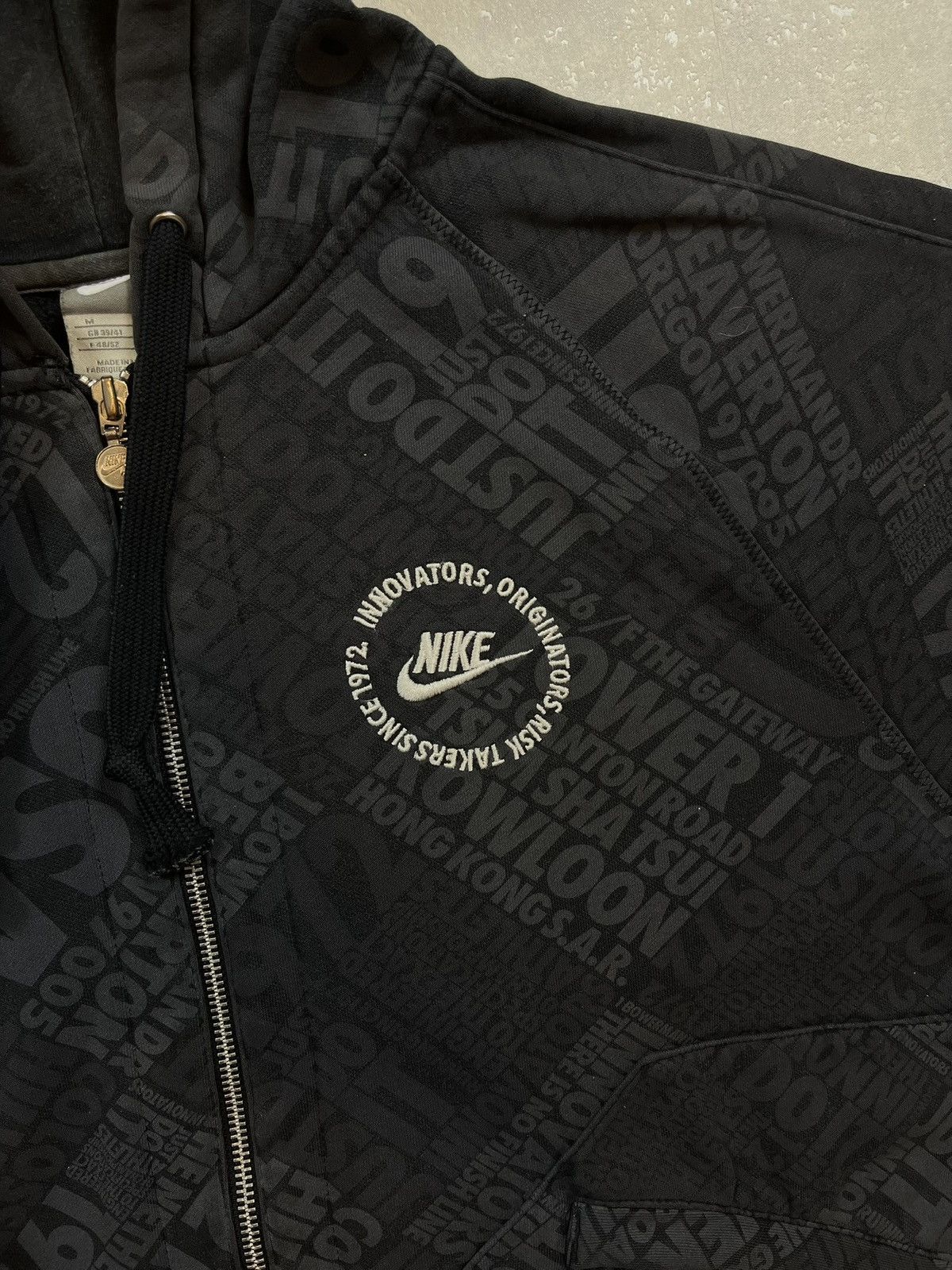 Nike × Vintage 00s Nike Air Vintage Y2K Oversized Retro Pullover Hoodie Size US M / EU 48-50 / 2 - 2 Thumbnail