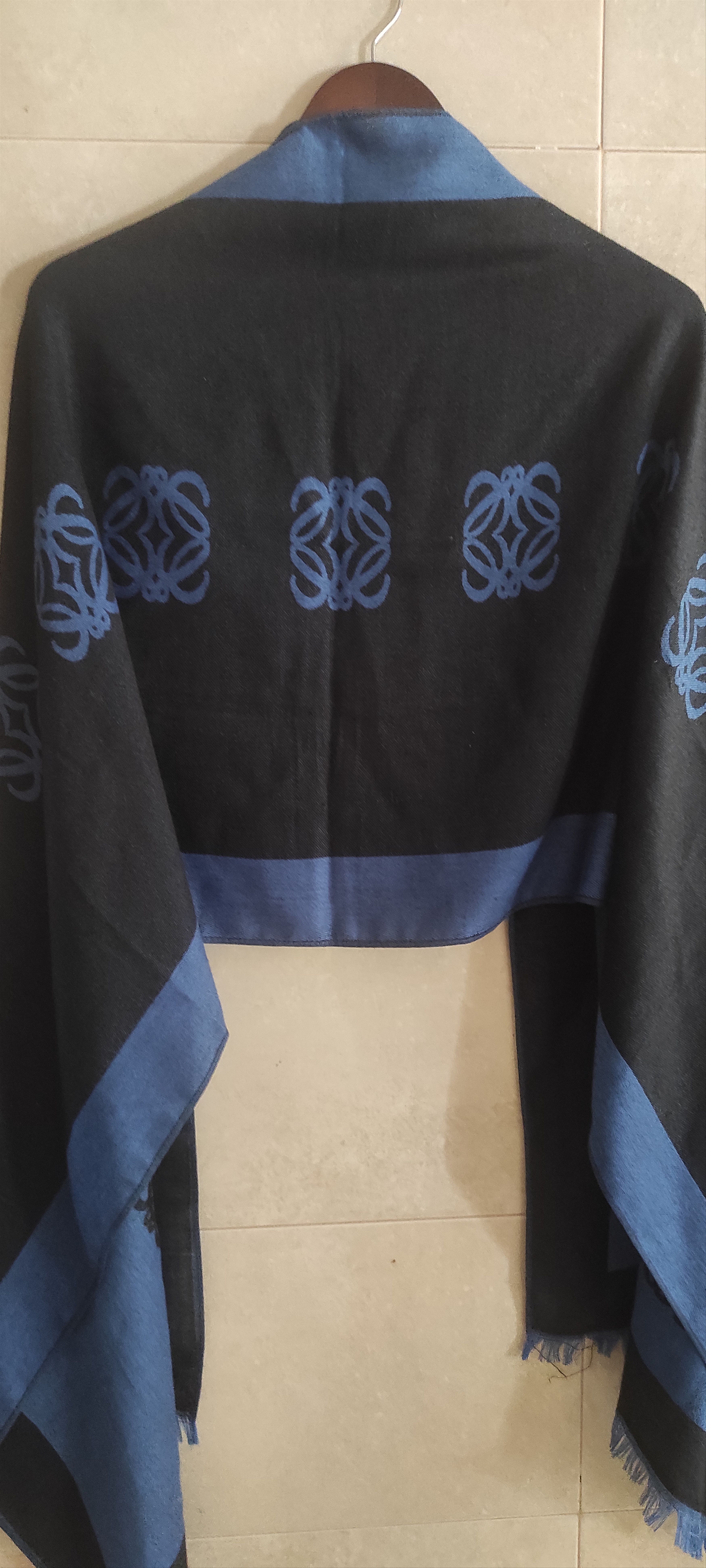 Loewe Loewe Women's Plaid Wool & Silk Blend Anagram Scarf Size ONE SIZE - 20 Thumbnail