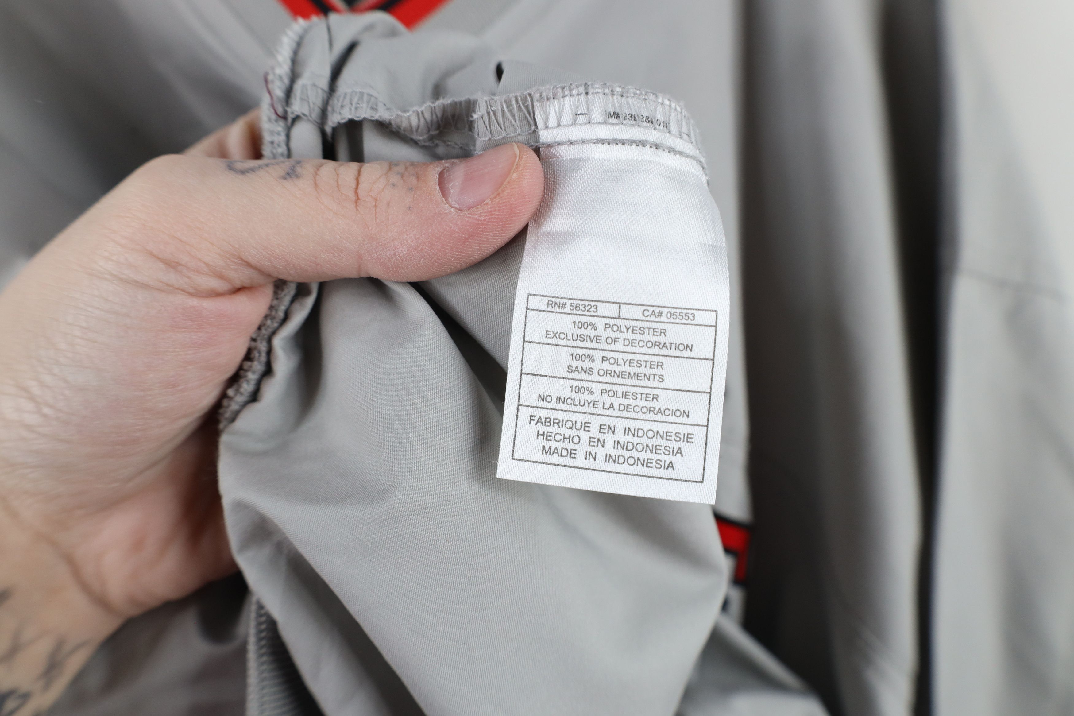 Nike × Vintage Vintage Nike Center Swoosh Ohio State University Jacket Gray Size US M / EU 48-50 / 2 - 11 Thumbnail