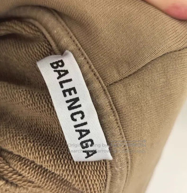 Balenciaga Balenciaga Khaki Crown and Wheat Lettering Hoodie Size US L / EU 52-54 / 3 - 2 Thumbnail