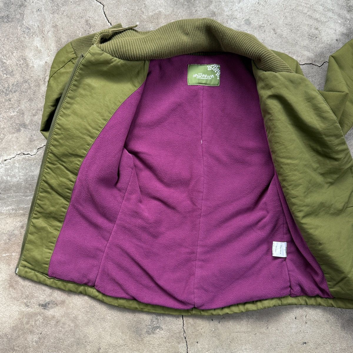 Vintage Y2K Skunkfunk Green Fairy Core Asymmetric Zip Jacket Size M / US 6-8 / IT 42-44 - 7 Thumbnail
