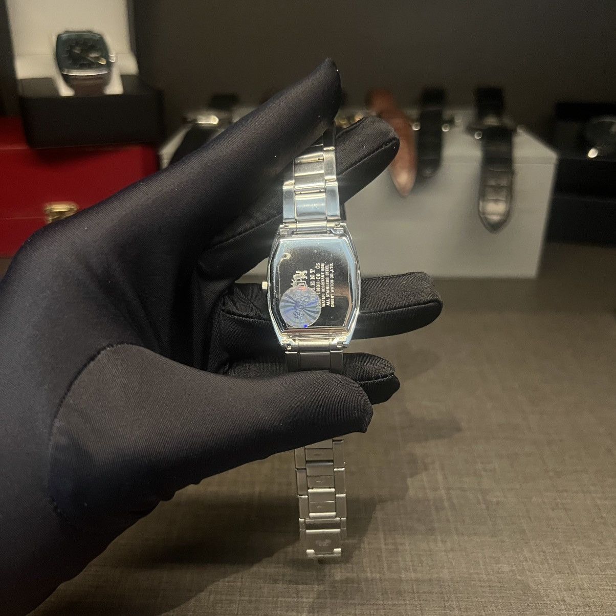 Japanese Brand × Orient × Vintage Orient Rare Vintage White Dial 1990s Tonneau Watch Size ONE SIZE - 3 Thumbnail