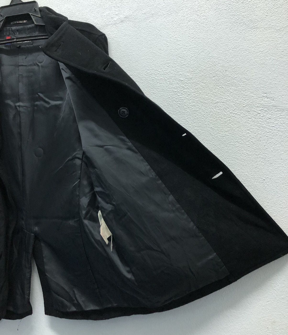 Yohji Yamamoto Vintage Ined Homme By Yohji Yamamo Wool Coat Size L / US 10 / IT 46 - 8 Thumbnail