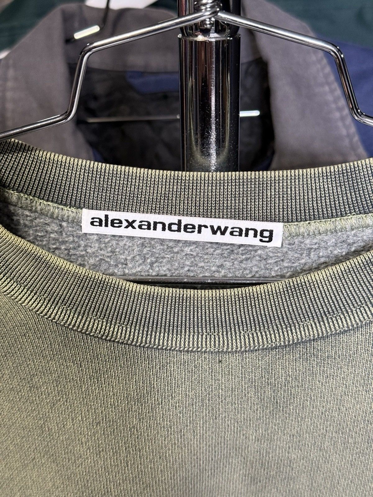 Alexander Wang Mens Alexander Wang New York Green Crewneck Sweatshirt Large Size US L / EU 52-54 / 3 - 6 Thumbnail