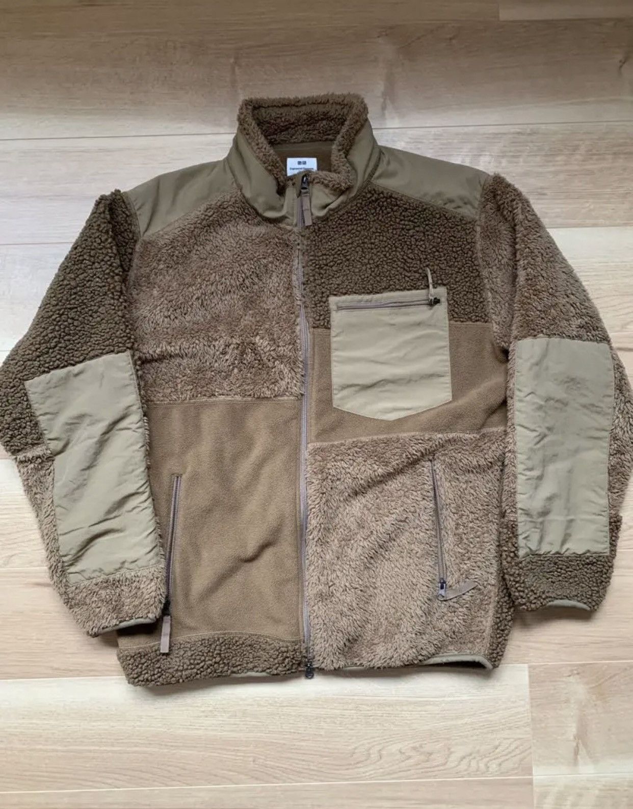 Engineered Garments × Japanese Brand × Uniqlo 💚 Engineered Garments x Uniqlo Fleece Jacket Green Size US XL / EU 56 / 4 - 1 Thumbnail