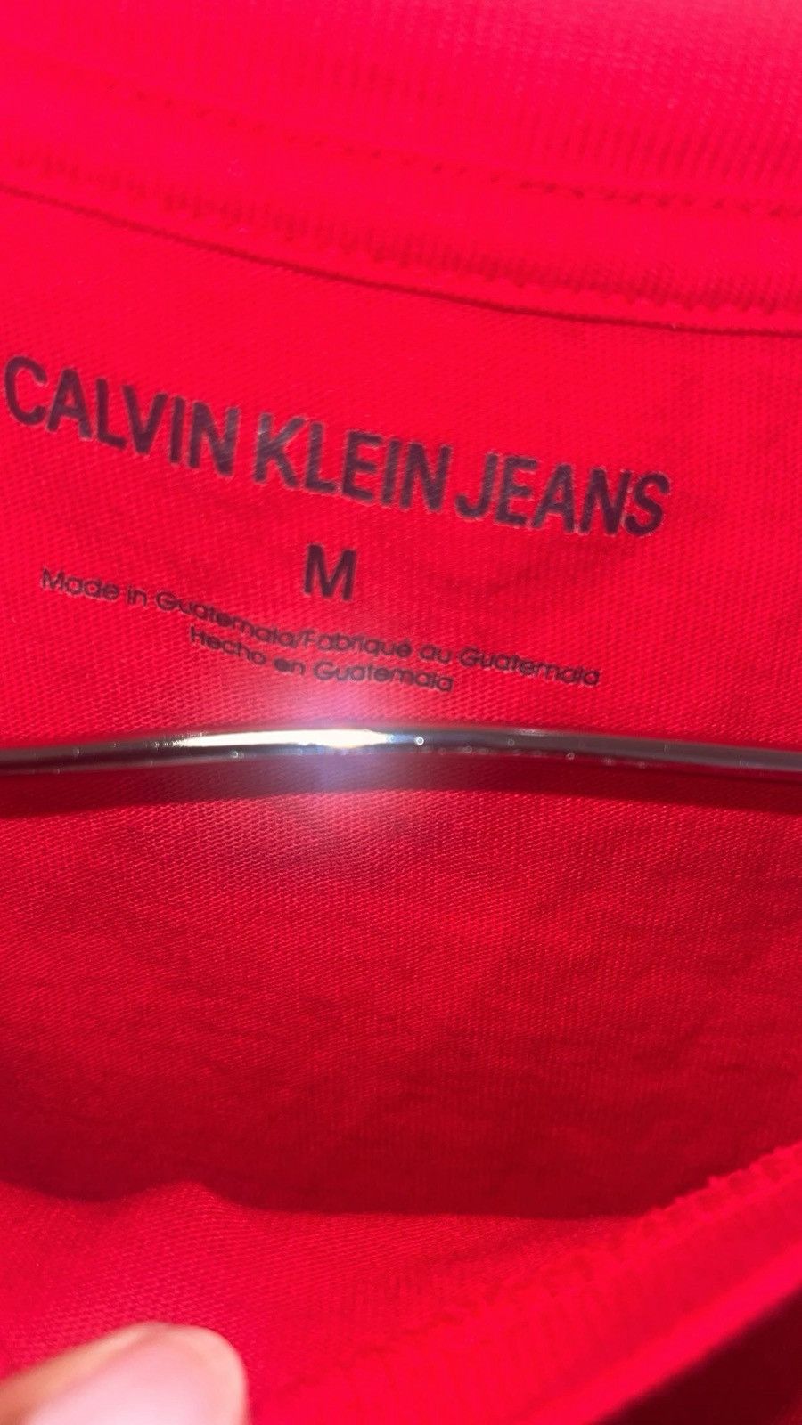 Calvin Klein Calvin Klein Red white & blue shirt with Ck Logo Size US M / EU 48-50 / 2 - 7 Thumbnail