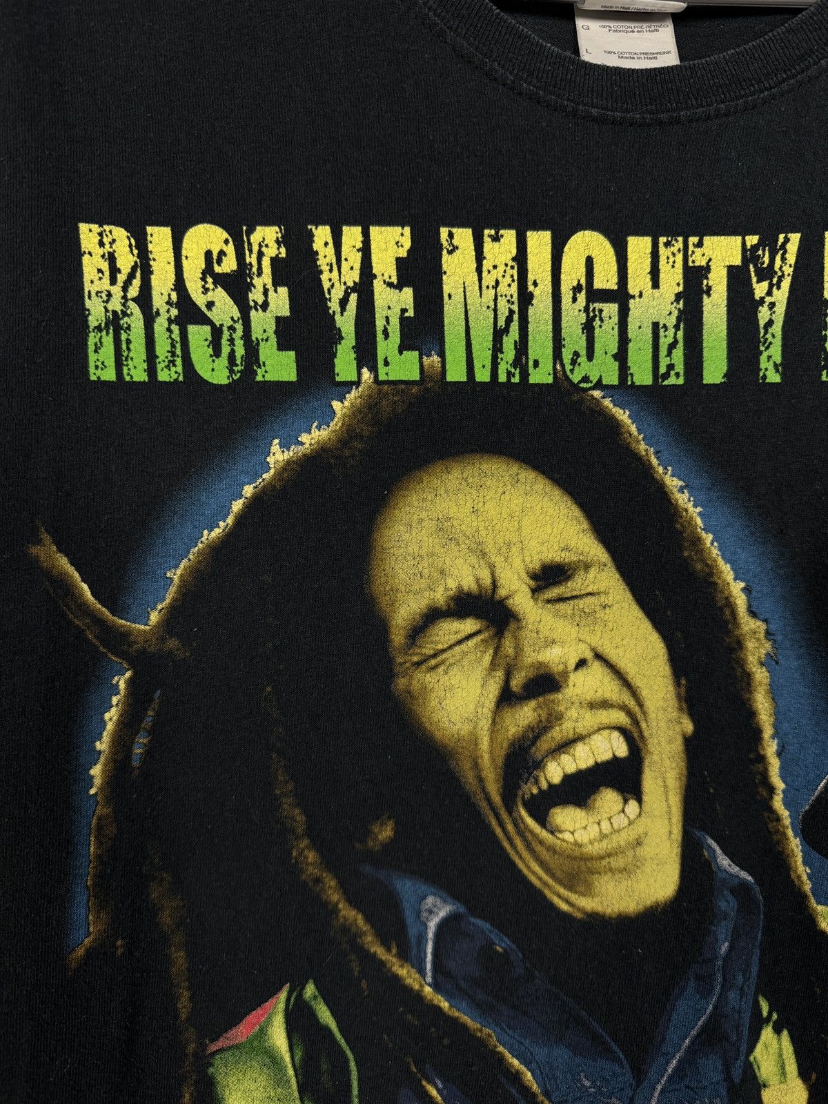 Band Tees Men’s Bob Marley T-Shirt Vintage Music Rap Hip-Hop Tee Sz L Size US L / EU 52-54 / 3 - 6 Thumbnail