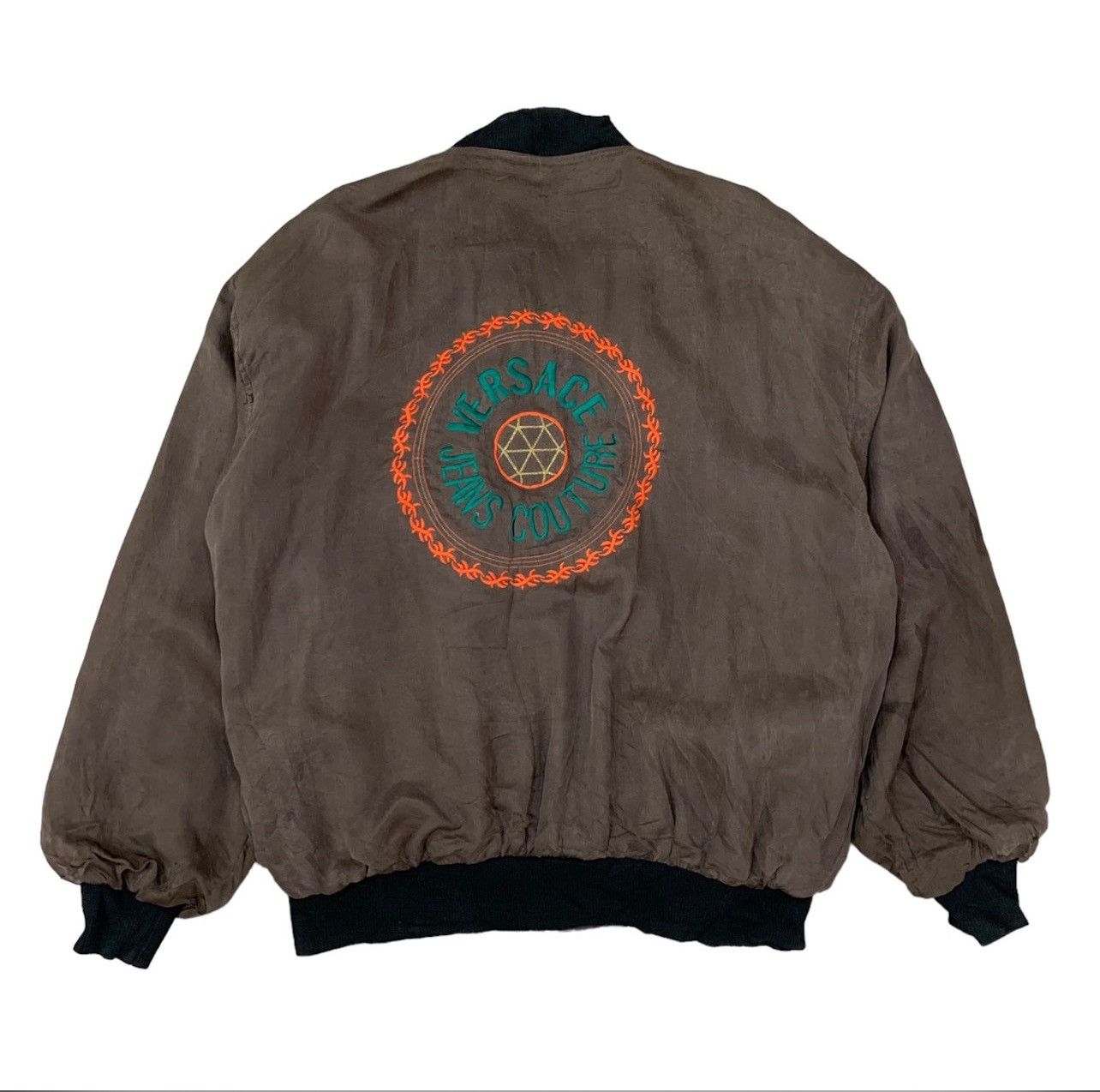 Versace Jeans Couture Vintage Versace Jeans Couture Embroidery Logo Bomber Jacket Size US L / EU 52-54 / 3 - 1 Thumbnail