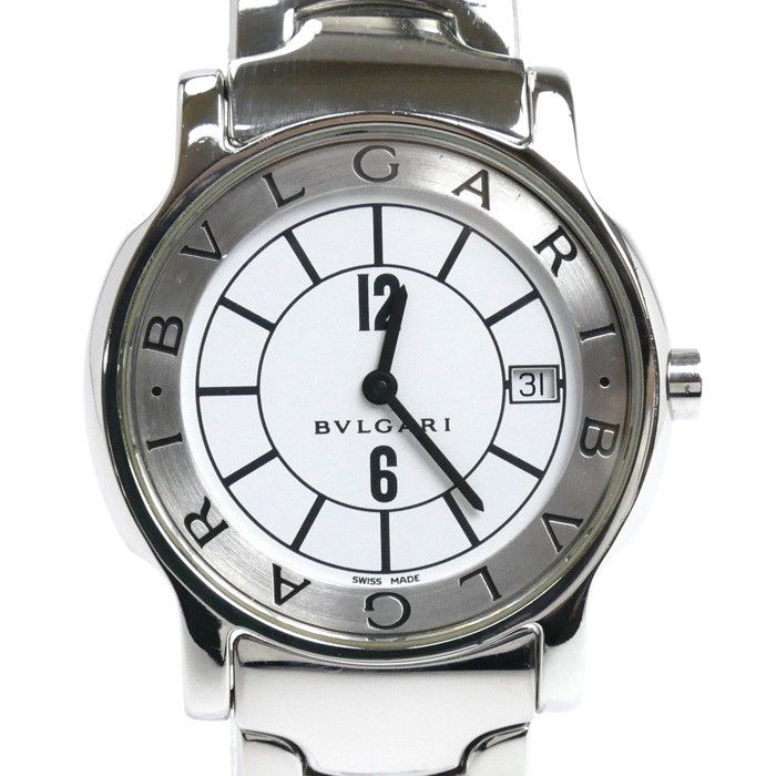 Bvlgari BVLGARI Solo Tempo Stainless Steel Watch Metal Quartz ST35S