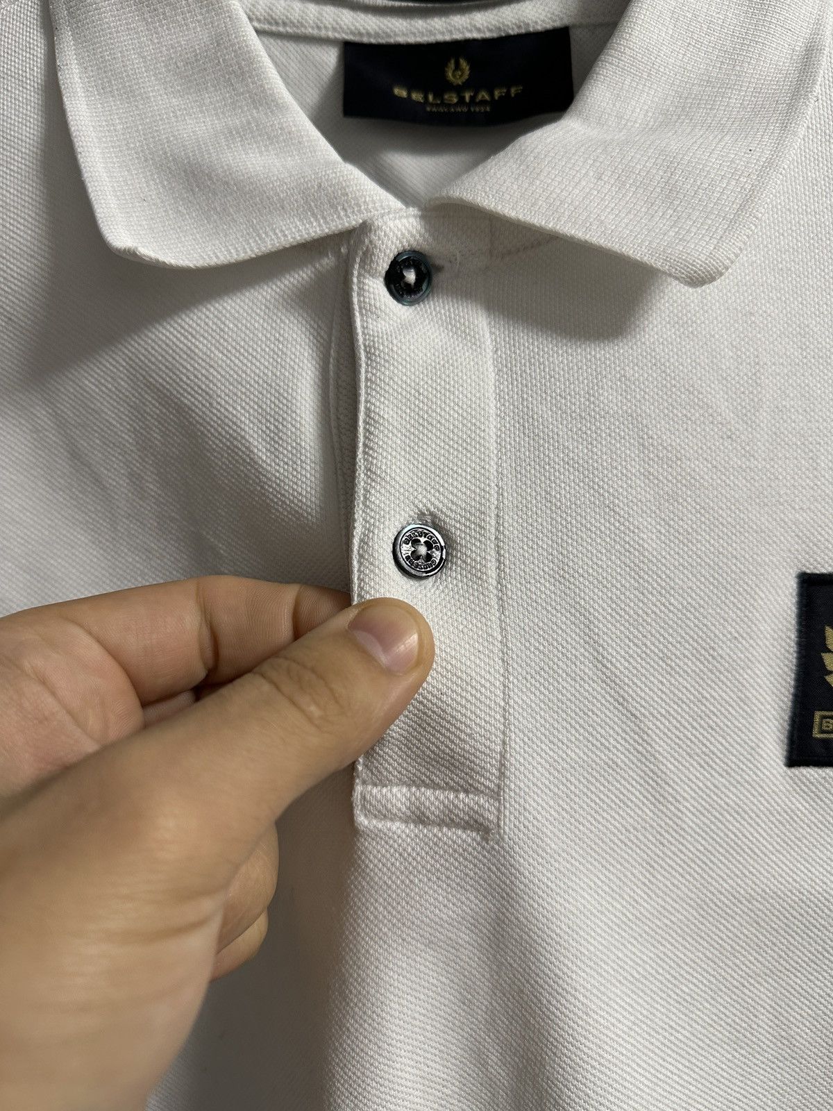 Belstaff Rare Luxury Polo Belstaff Patch Program Small Logo Size US M / EU 48-50 / 2 - 3 Thumbnail