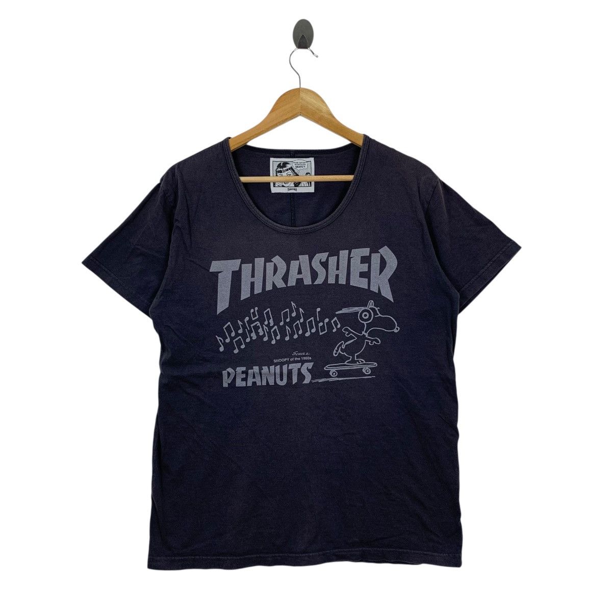 Vintage Vintage THRASHER x SNOOPY PEANUTS Skateboard Shirt Size US M / EU 48-50 / 2 - 1 Thumbnail