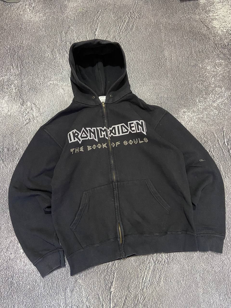 Iron Maiden Iron Maiden distressed faded zip hoodie Size US M / EU 48-50 / 2 - 2 Thumbnail