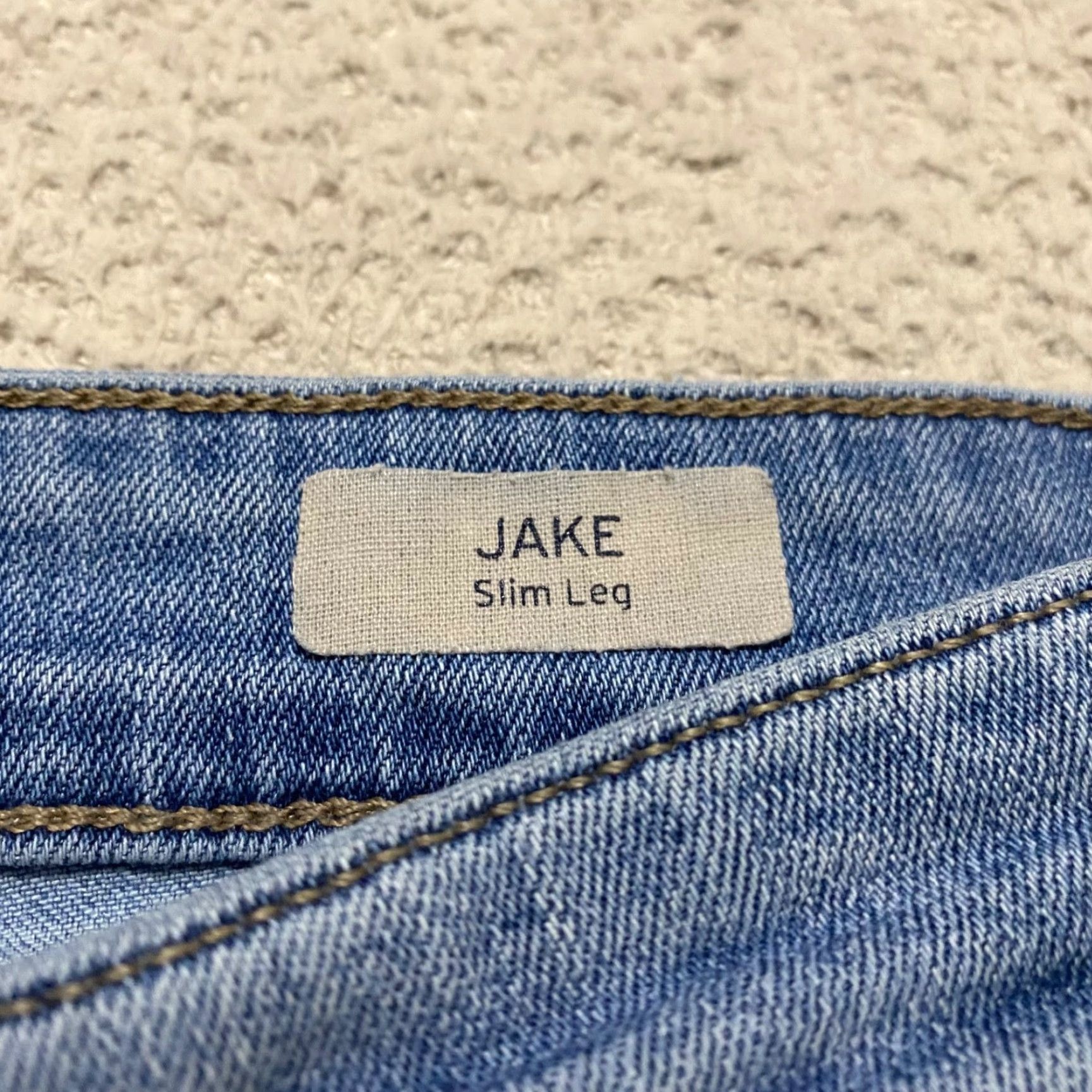 Mavi Mavi Jeans Jake Slim Straight Mid Rise 30x30 Denim Blue Medium Wash Jeans Men Regular Waist 5-Pocket Style Cotton Polyester Shirt? Size US 30 / EU 46 - 4 Thumbnail