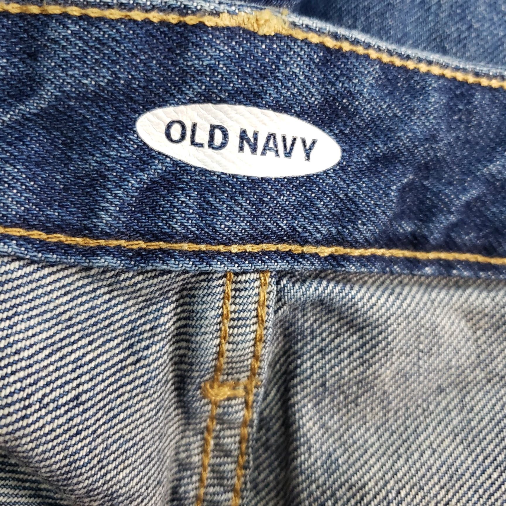 Old Navy VINTAGE Old Navy Womens High Waisted Slouchy Straight Crop Jeans Sz 14P Blue Size 36" / US 14 / IT 50 - 7 Thumbnail
