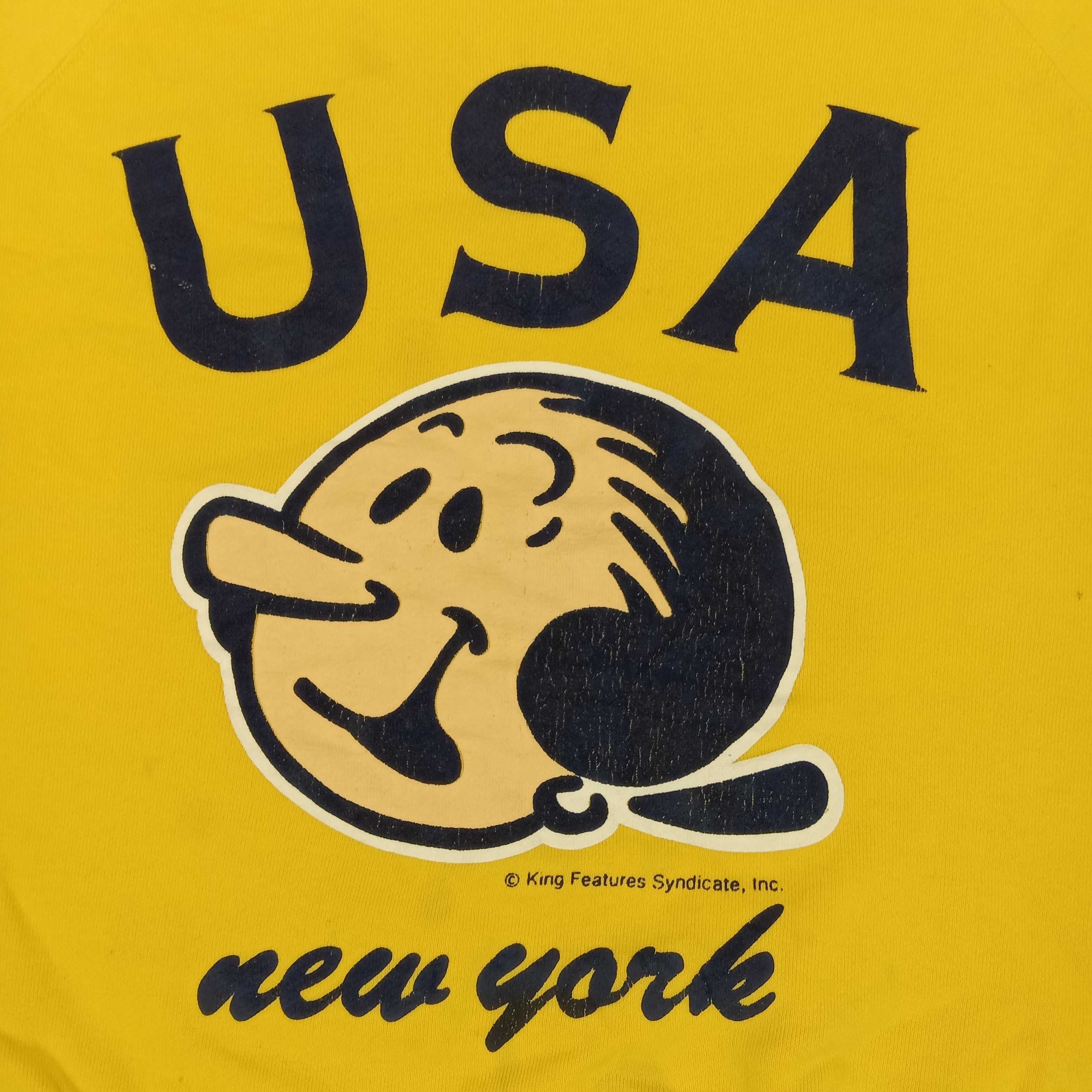 Cartoon Network × Vintage Popeye Cartoon Character USA New York Vintage Sweatshirt Size US M / EU 48-50 / 2 - 2 Thumbnail
