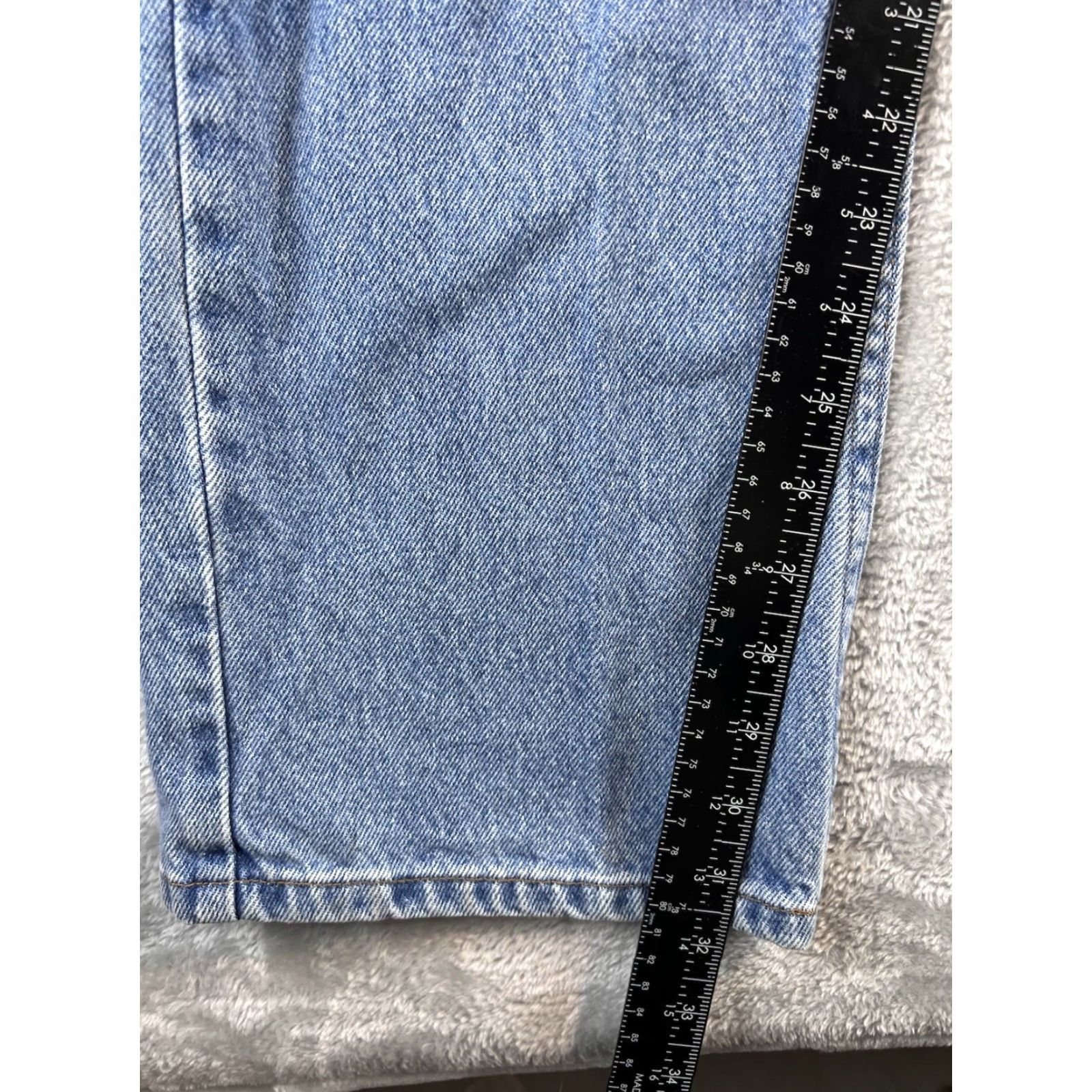 Vintage LL Bean Jeans Mens 38x32 Blue Stretch Denim Regular Fit 5-Pocket USA 90s Style MENS Size US 38 / EU 54 - 3 Thumbnail