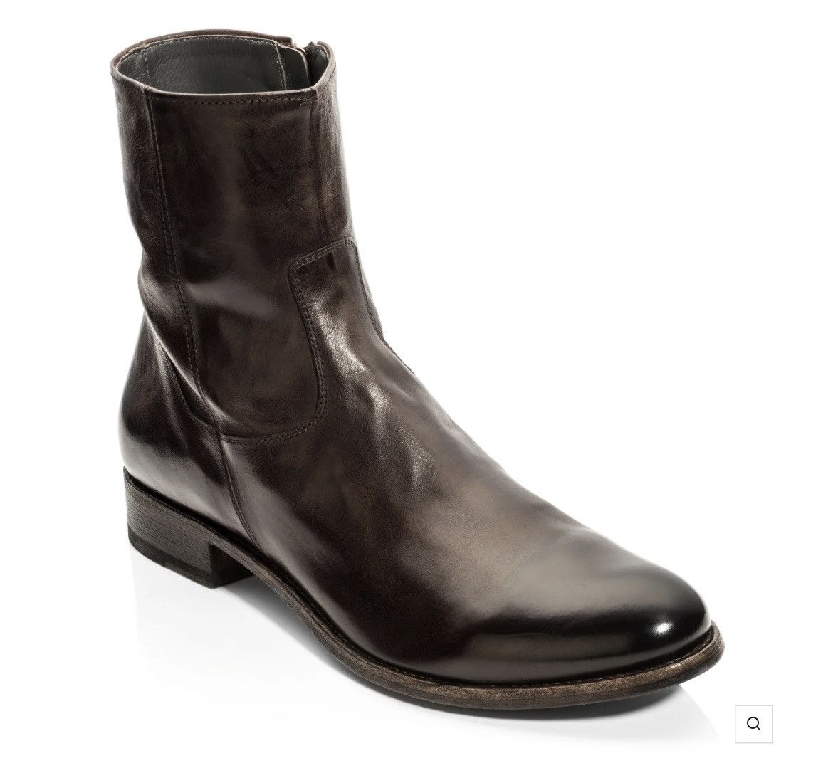 11.5 Belvedere Dark Brown Zip Boot To Boot New York