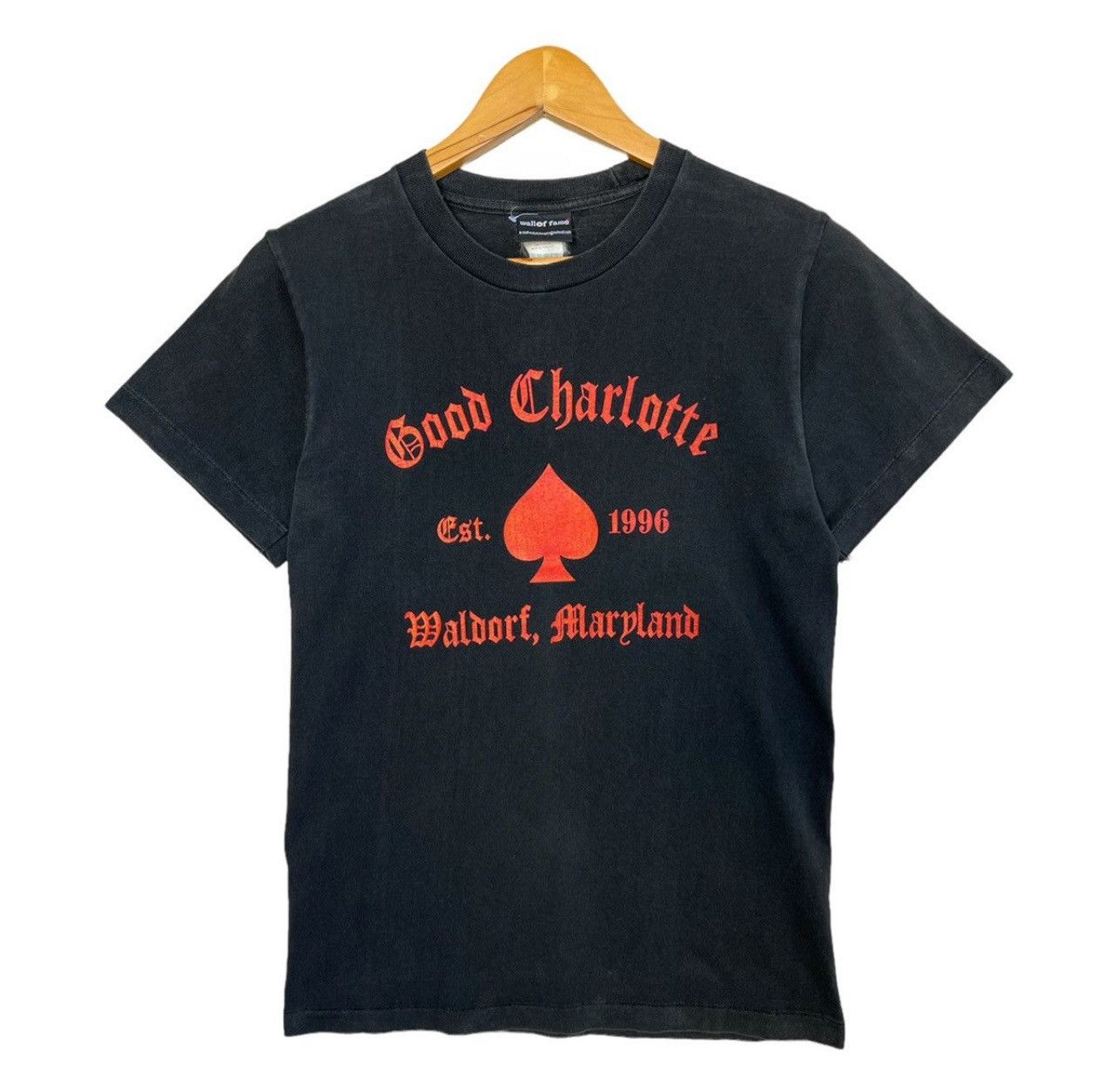 Band Tees × Vintage Vintage Good Charlotte Old English Spellout Black Tee Size US S / EU 44-46 / 1 - 1 Thumbnail