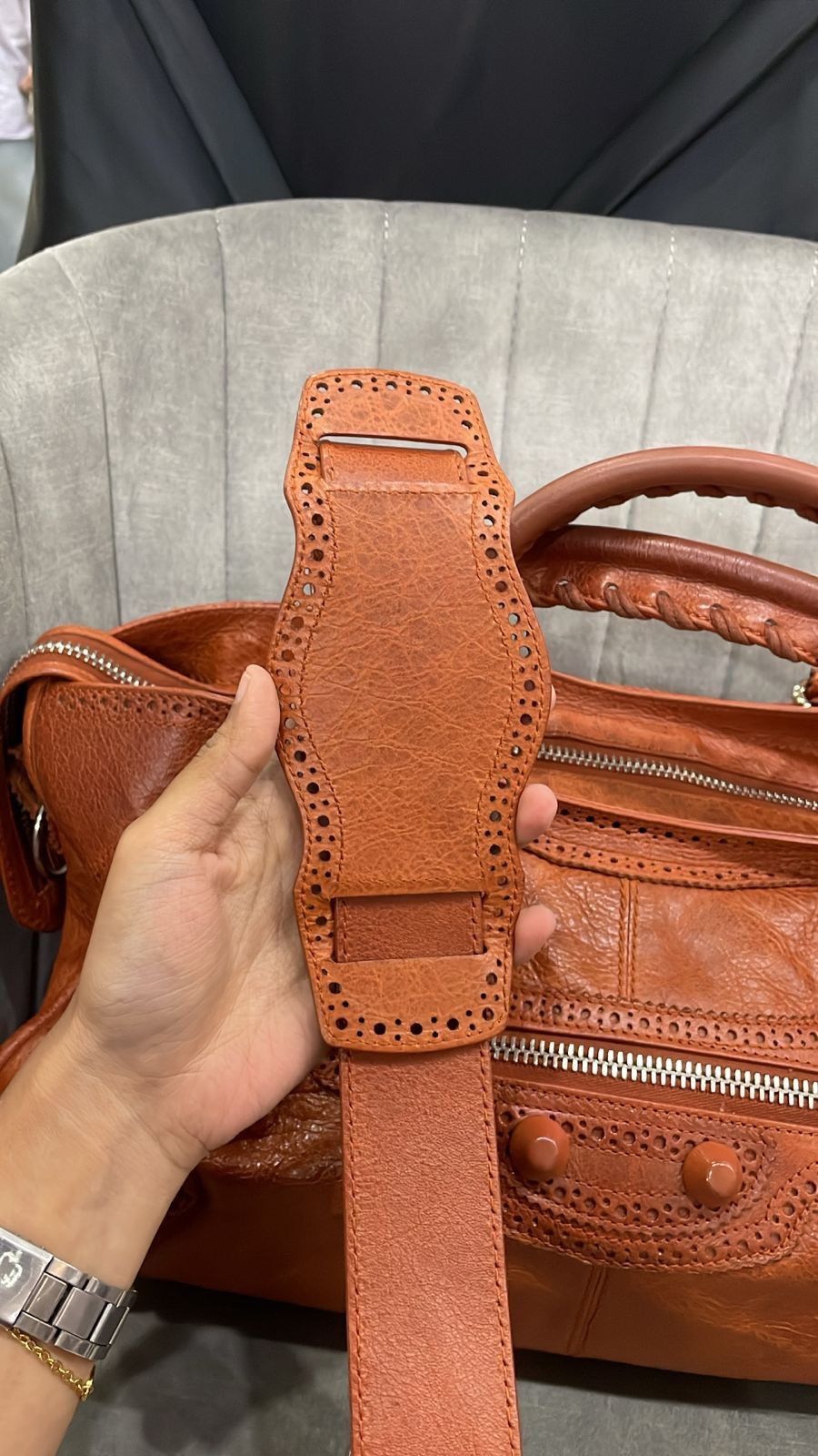 Balenciaga commedesbored Balenciaga Brogues Part-Time Bag - Automne Size ONE SIZE - 7 Thumbnail