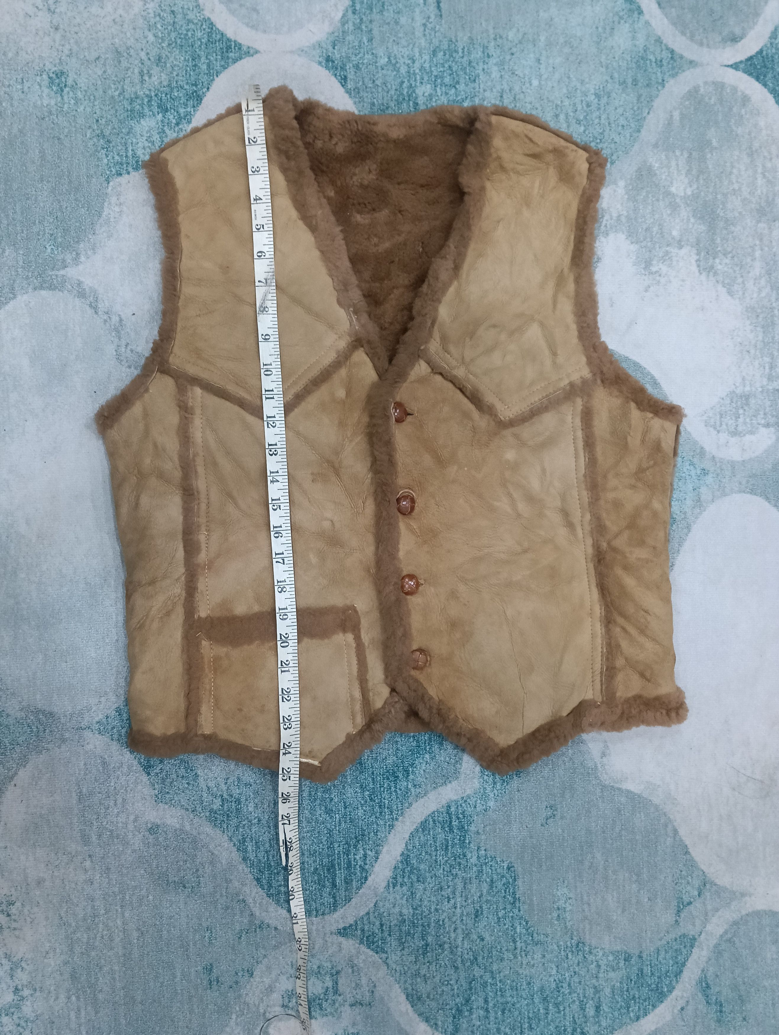 Schott True Vintage 70s Vest Western Leather Craftsman Schott Size US S / EU 44-46 / 1 - 11 Thumbnail