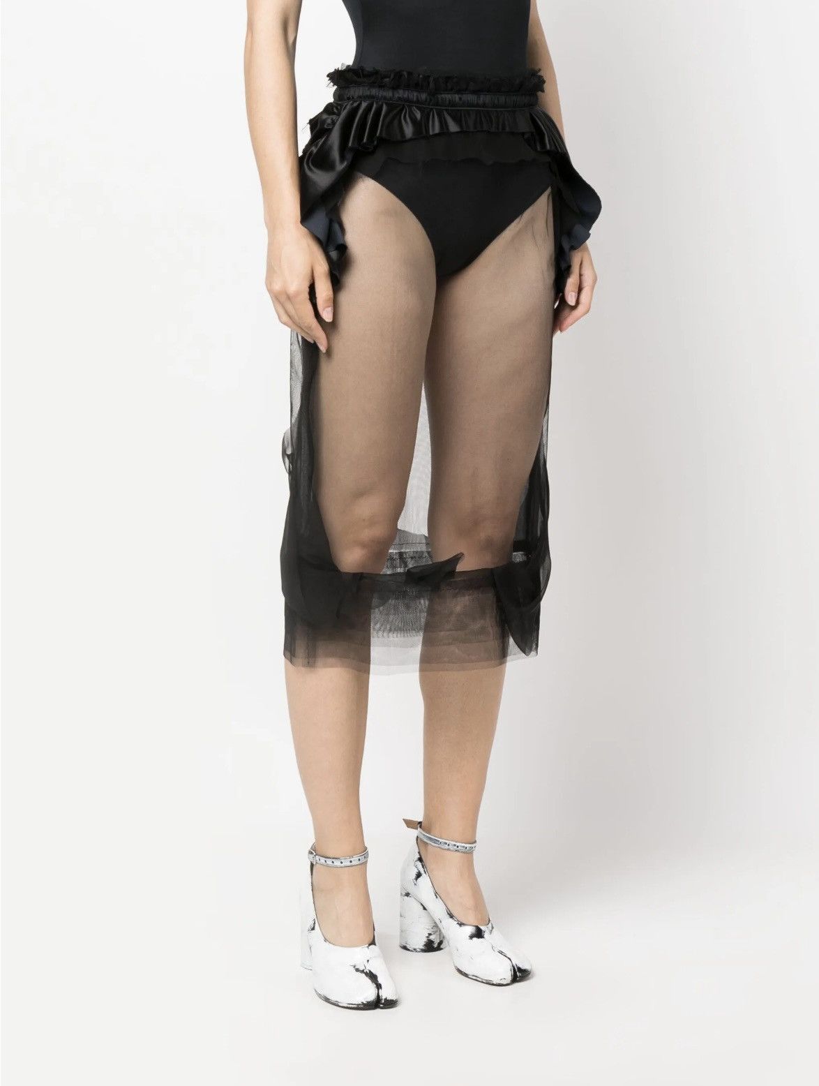 Maison Margiela Maison Margiela Décortiqué tulle midi skirt Size 27" / US 4 / IT 40 - 3 Thumbnail