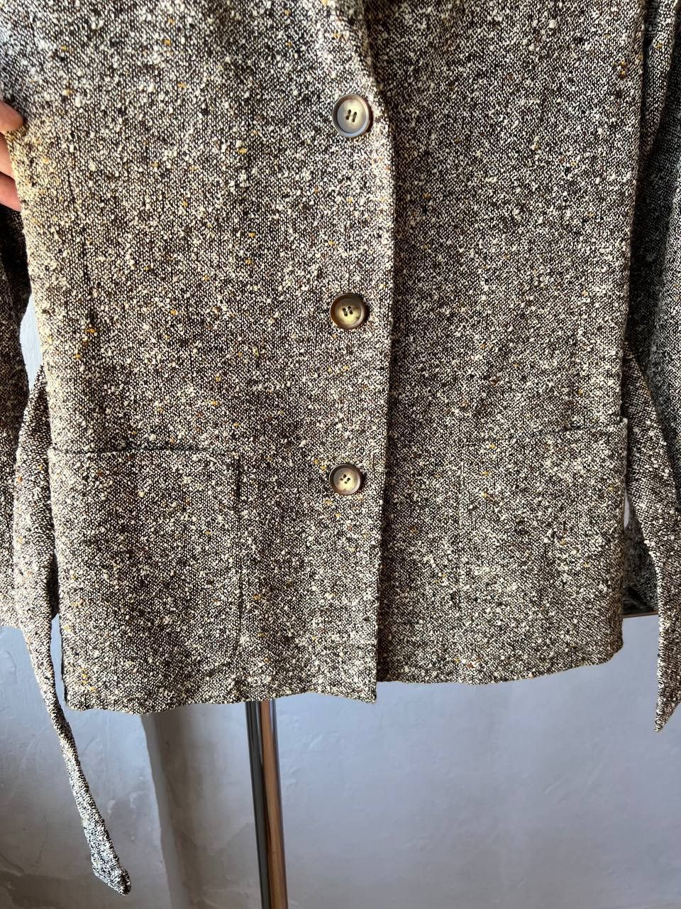 Max Mara MAX MARA WOOL BLEND BELTED BUTTON BLAER JACKET COAT WOMAN 10 Size L / US 10 / IT 46 - 7 Thumbnail