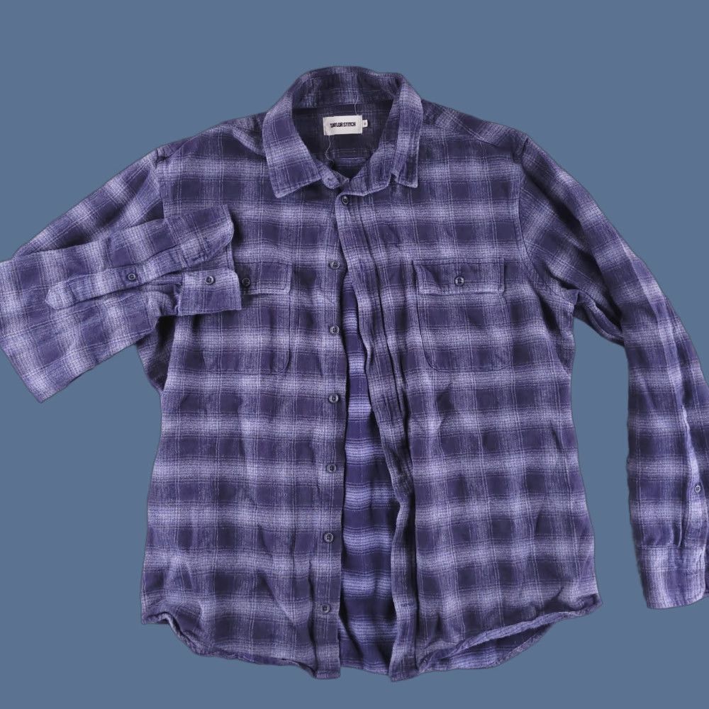 Taylor Stitch Taylor Stitch Shirt Mens M Flannel Long Sleeve Blue Plaid Button-Up Size US M / EU 48-50 / 2 - 1 Thumbnail