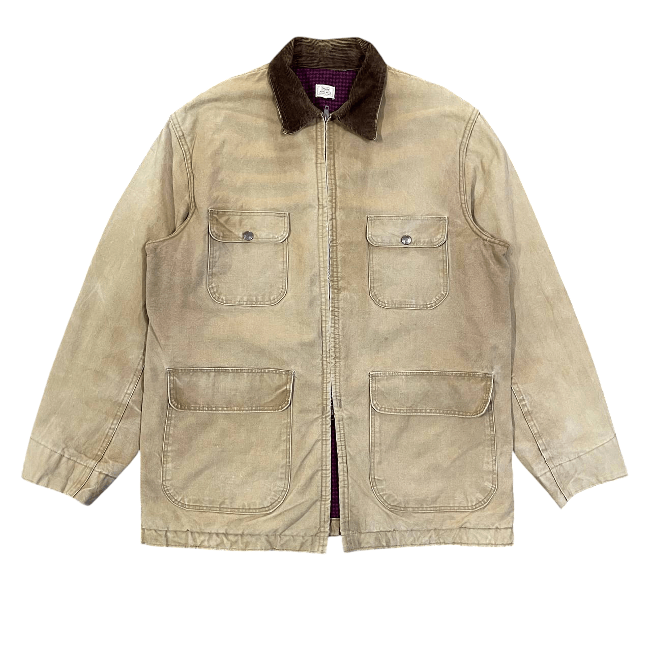 Sears Vintage 50's Sears Workwear Canvas Chore Jacket Size US M / EU 48-50 / 2 - 2 Thumbnail