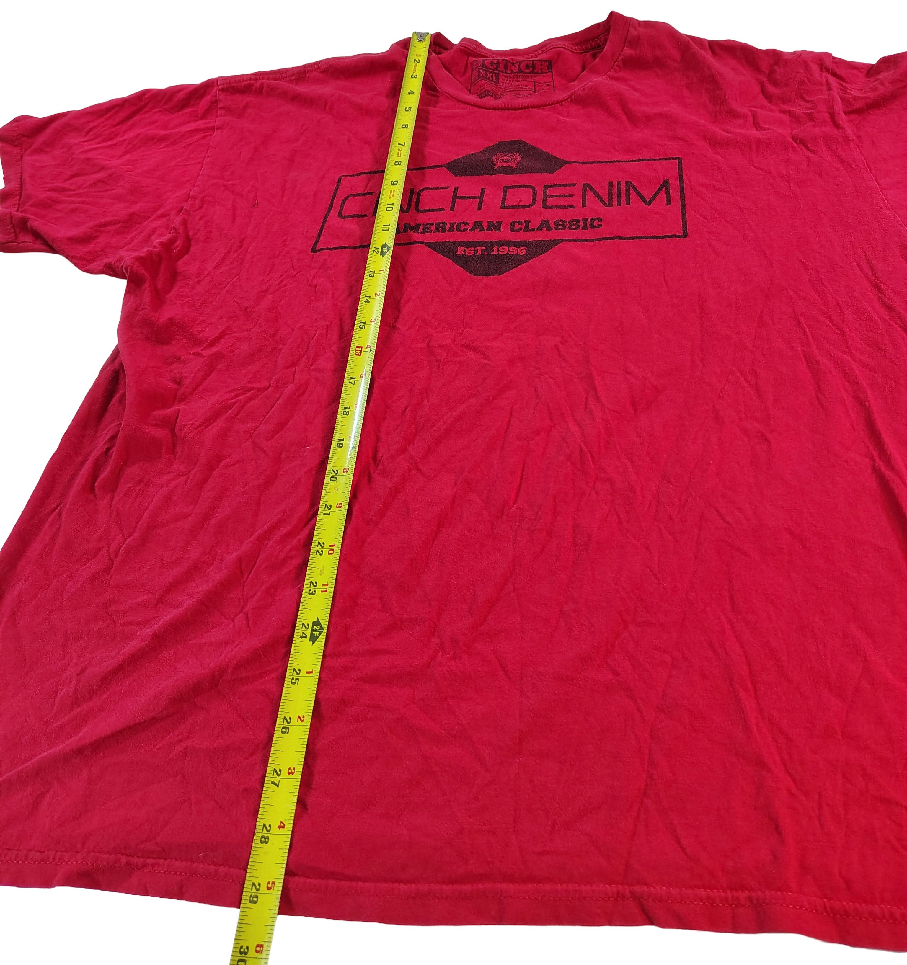 Other Men's XXL Cinch Denim American Classic Graphic Logo T-Shirt Size US XXL / EU 58 / 5 - 4 Thumbnail
