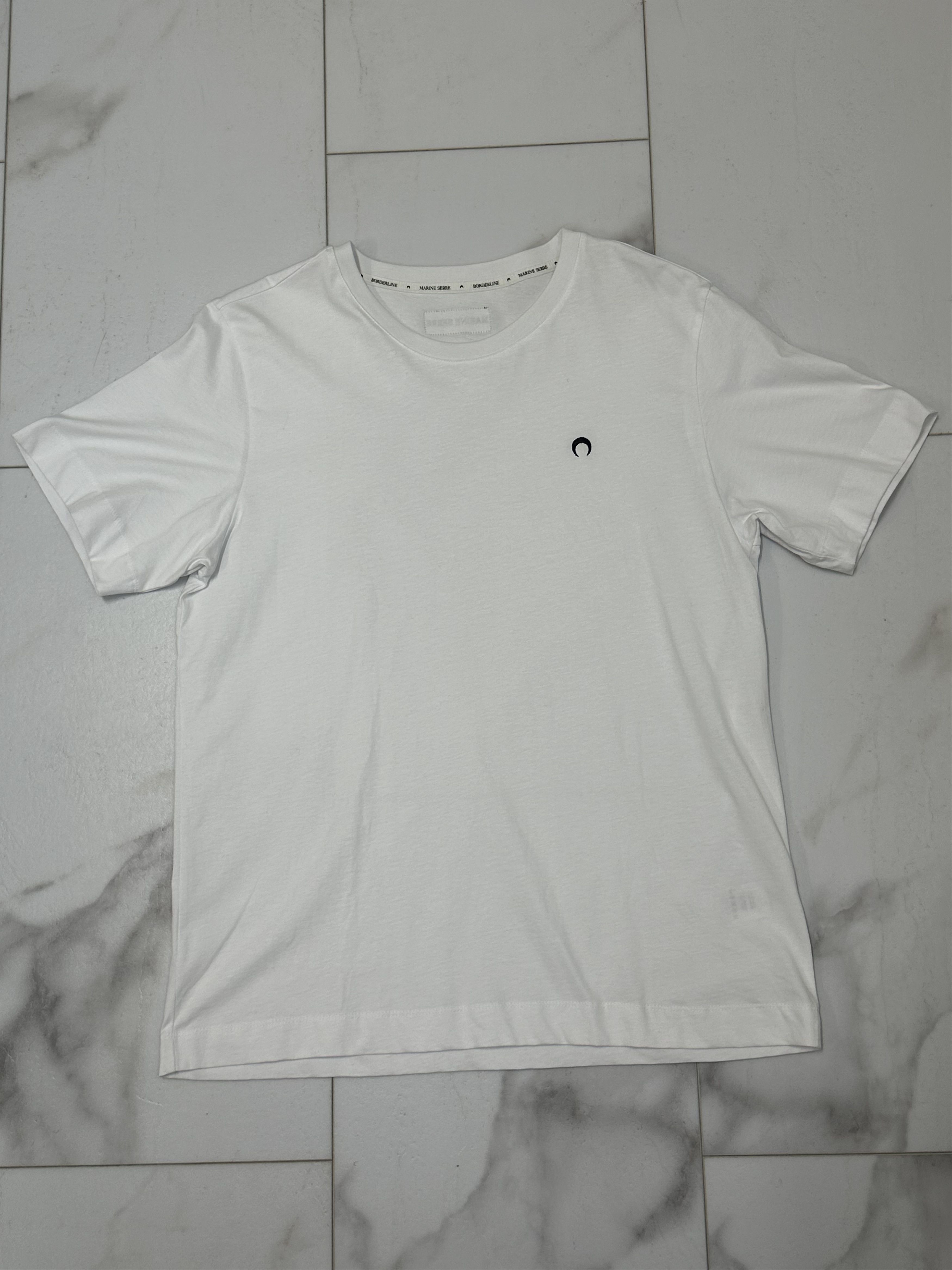 Marine Serre ORGANIC COTTON REGULAR T-SHIRT (WHITE)