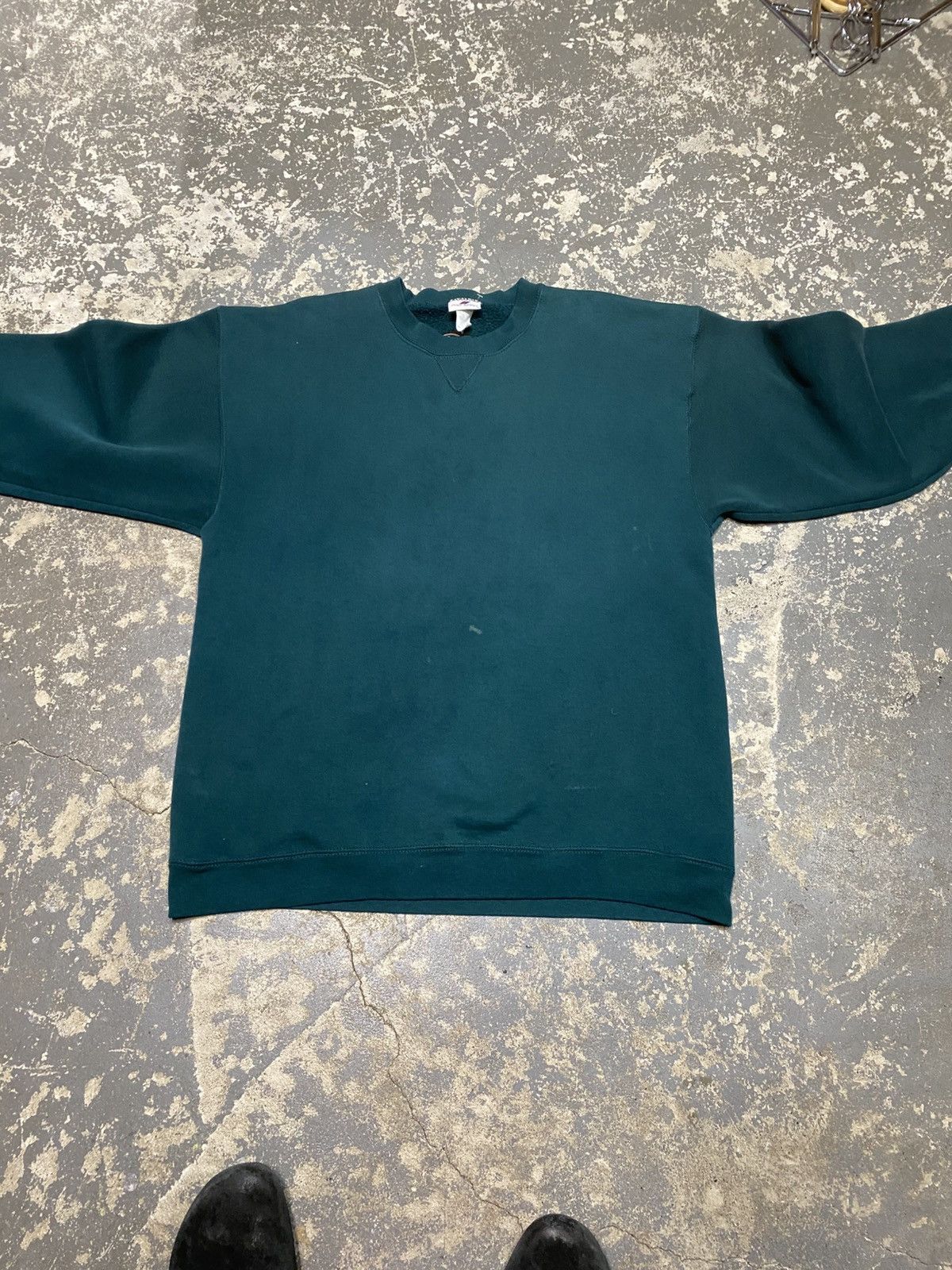 Vintage Vintage Pro Spirit Blank Green Pullover Crewneck Sweatshirt Size US L / EU 52-54 / 3 - 7 Thumbnail