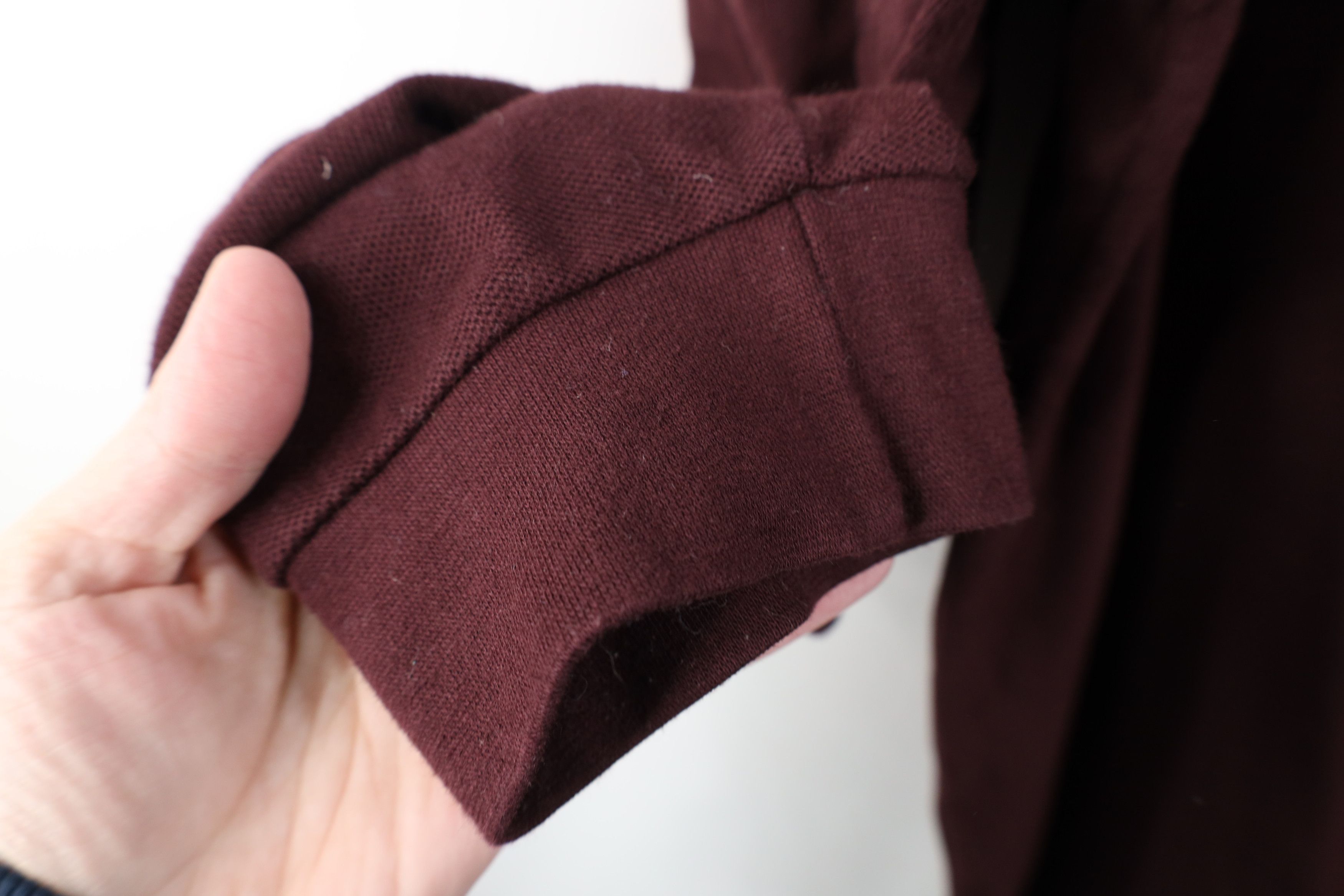 L.L. Bean Vintage 90s LL Bean Cotton Long Sleeve Rugby Polo Maroon USA Size US XL / EU 56 / 4 - 10 Thumbnail