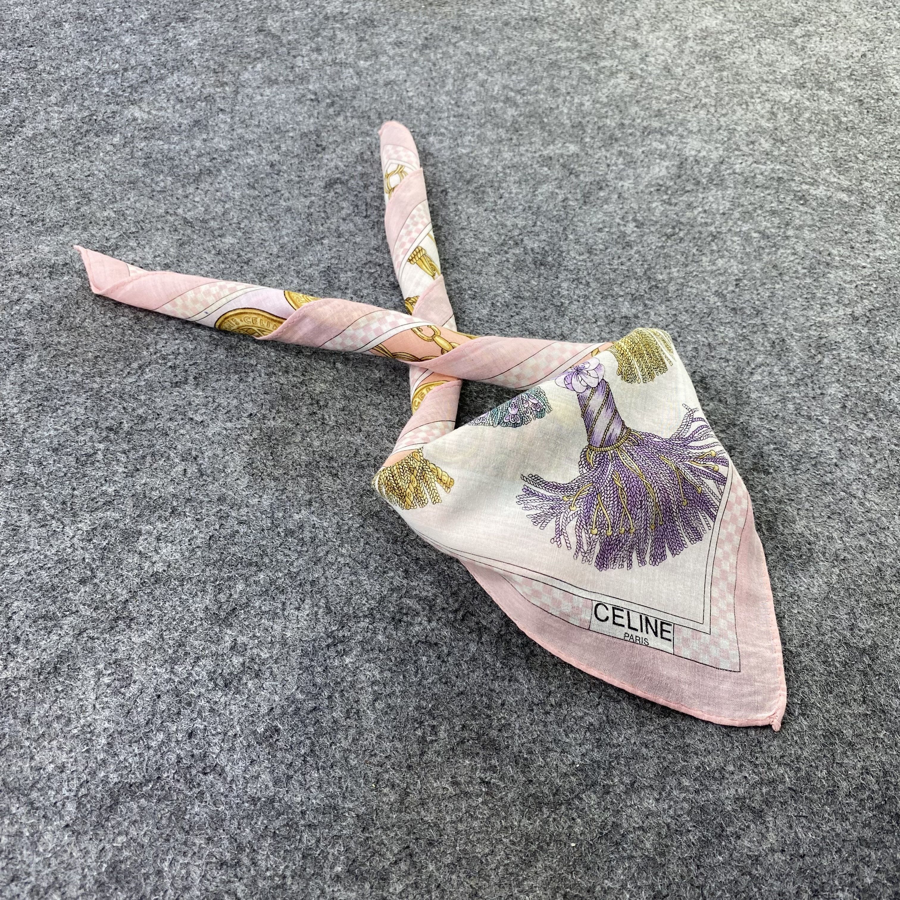 Celine Celine Handkerchief Neckerchief Bandana-B1869 Size ONE SIZE - 1 Thumbnail