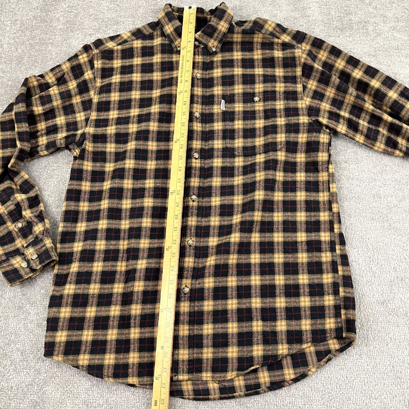 Carhartt Carhartt Shirt Men Large Multicolor Plaid Flannel Button-Up L/S Workwear Mens Size US L / EU 52-54 / 3 - 4 Thumbnail