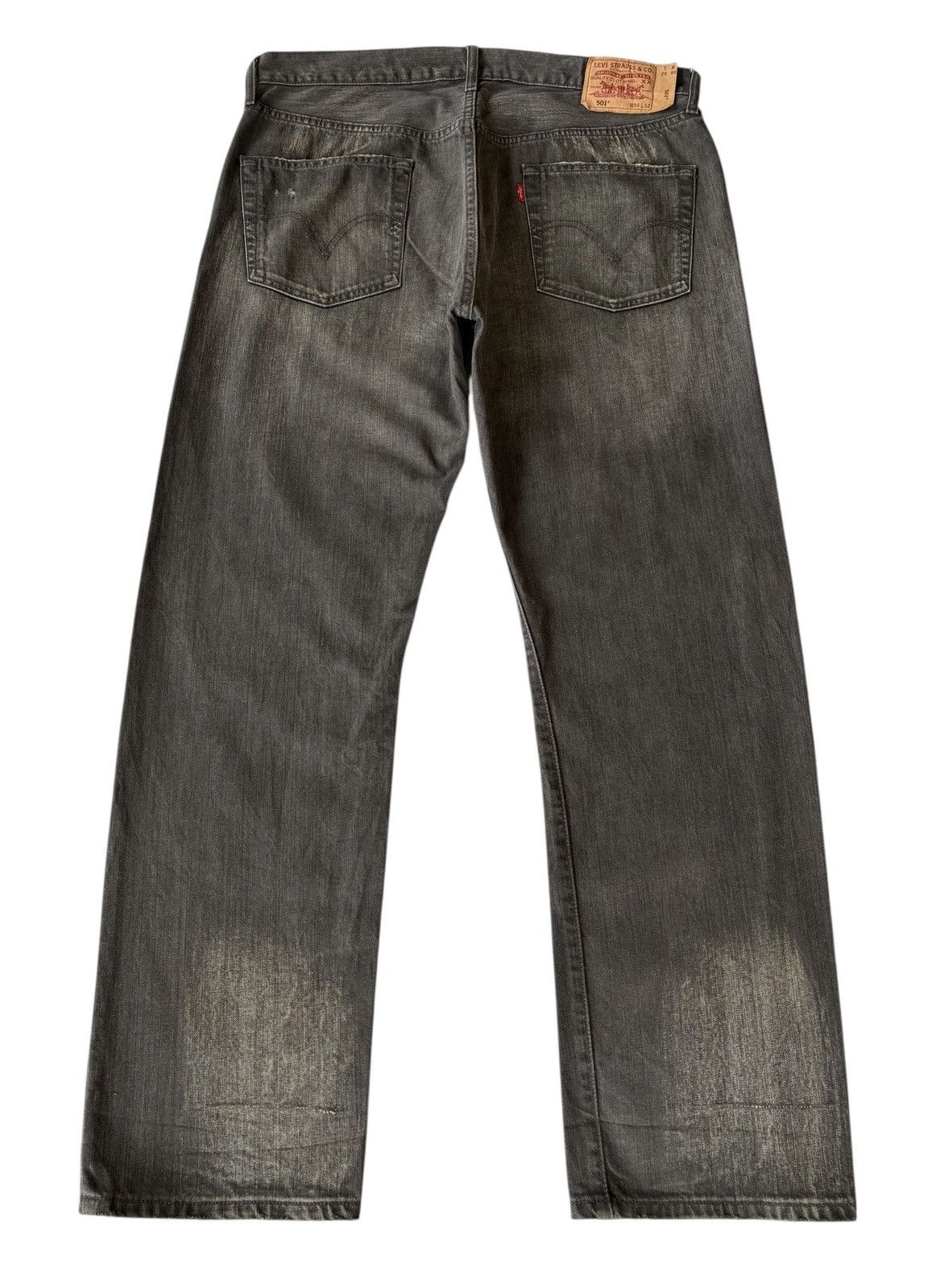 Levi's Vintage Clothing VINTAGE LEVIS 501 BLACK BAGGY DISTRESSED DENIMS Size US 36 / EU 52 - 6 Thumbnail