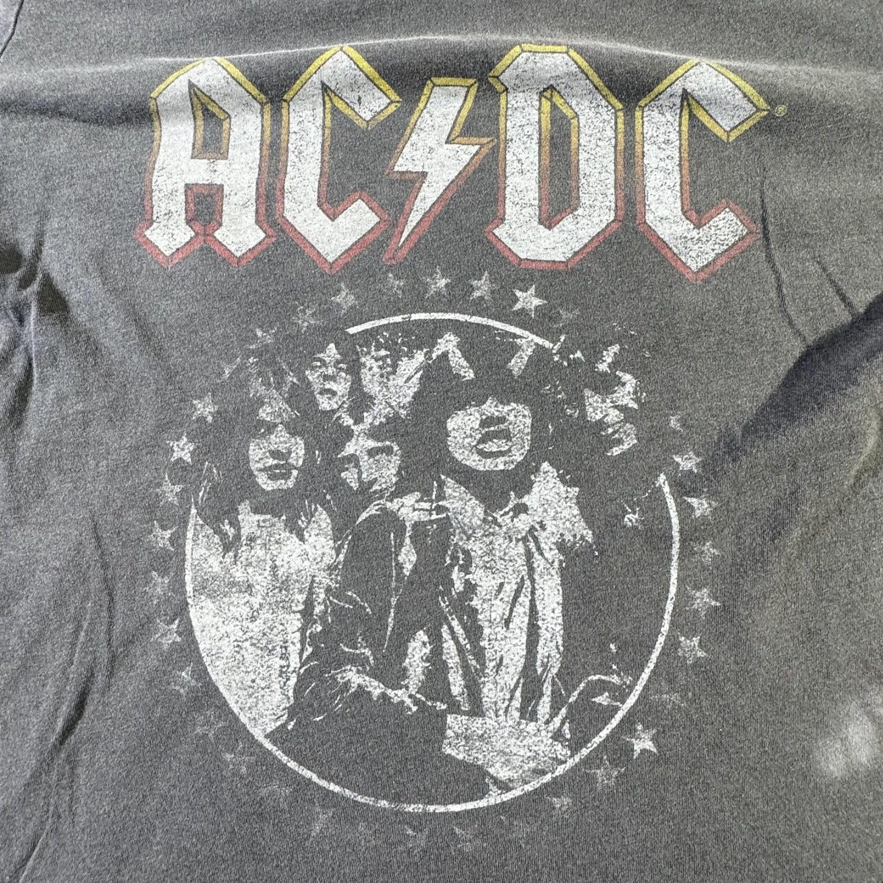 Elizabeth and James Elizabeth And James AC/DC T-Shirt Womens Small Gray Highway To Hell Tour Distressed Graphic Tee Size S / US 4 / IT 40 - 2 Thumbnail