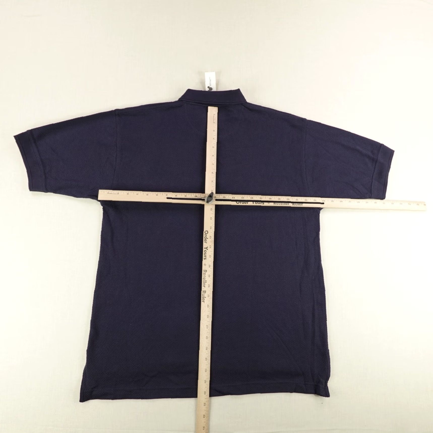 Disney VINTAGE Disney Polo Shirt Mens Medium Navy Blue Mickey Mouse USA Flag Logo NEW Size US M / EU 48-50 / 2 - 5 Thumbnail