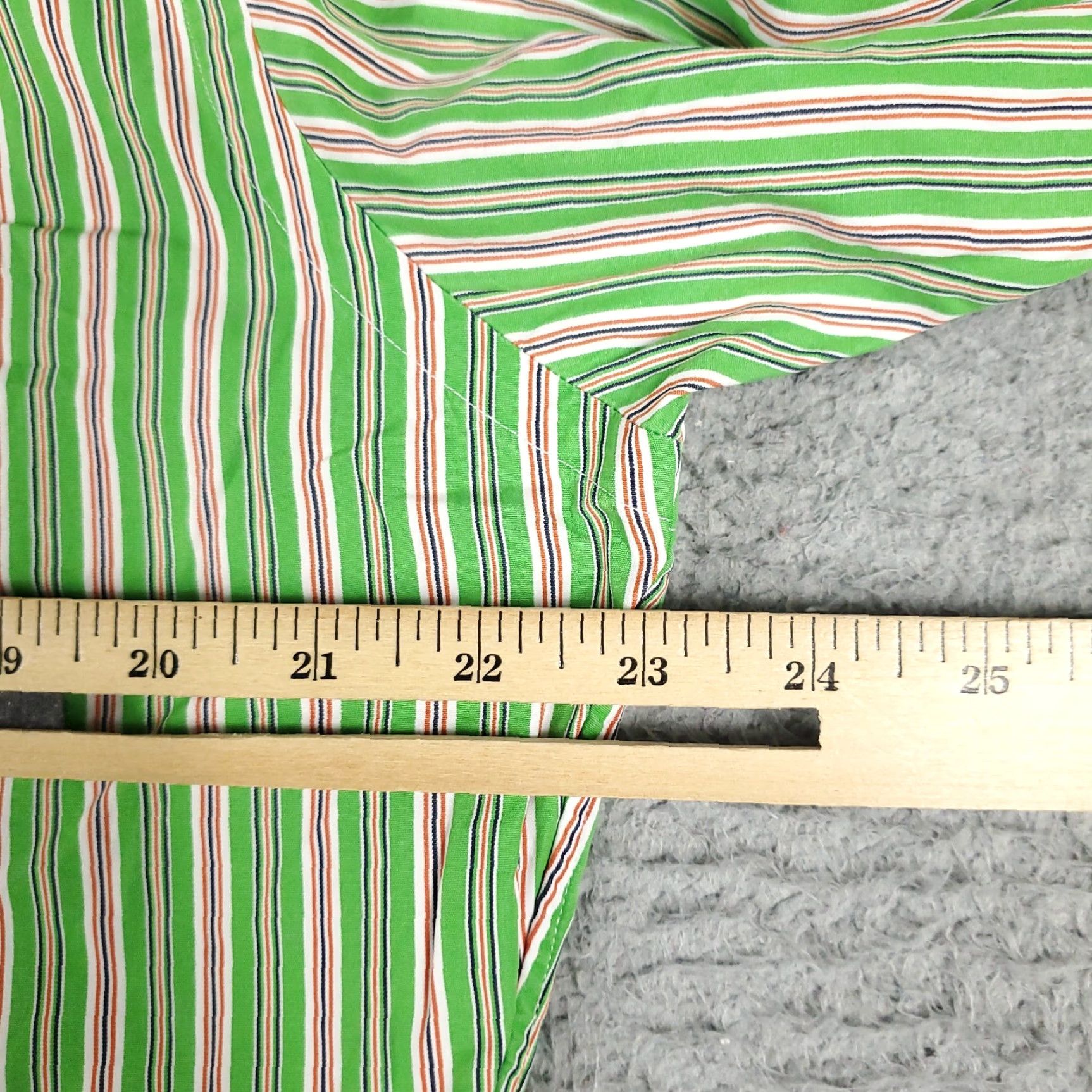 Ralph Lauren VINTAGE Ralph Lauren Shirt Men Medium Green Striped Button-Up Long Sleeve Casual Classic Size US M / EU 48-50 / 2 - 5 Thumbnail