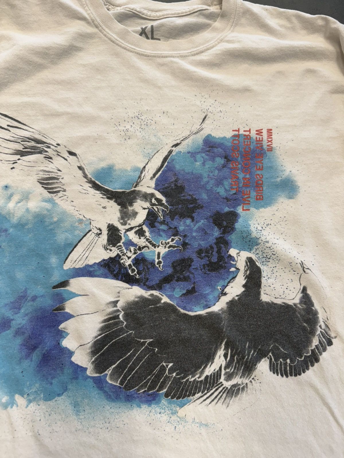 Travis Scott 2017 Travis Scott Live In Concert Birds Eye View Tee Size US XL / EU 56 / 4 - 3 Thumbnail