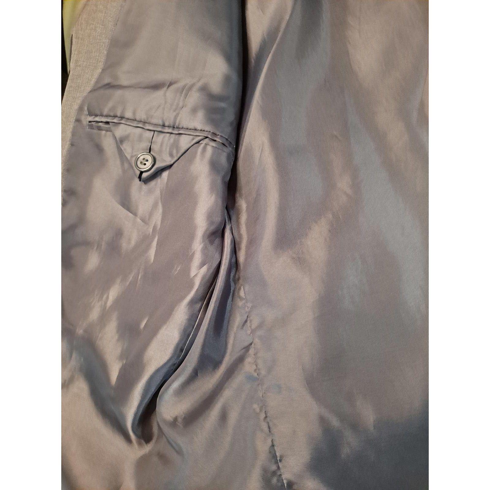 Other Bendetti Gray Suit Jacket 100% Wool Size 40S Size 40S - 7 Thumbnail