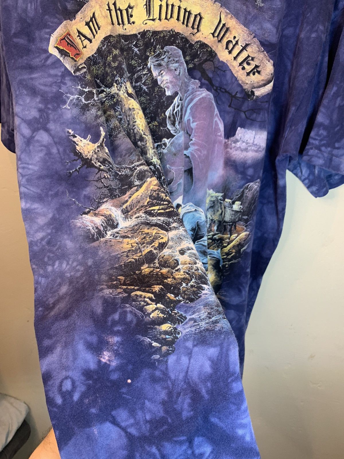 The Mountain × Vintage RARE* Vintage Jesus I Am Living Water The Mountain Art Shirt Size US XL / EU 56 / 4 - 9 Thumbnail