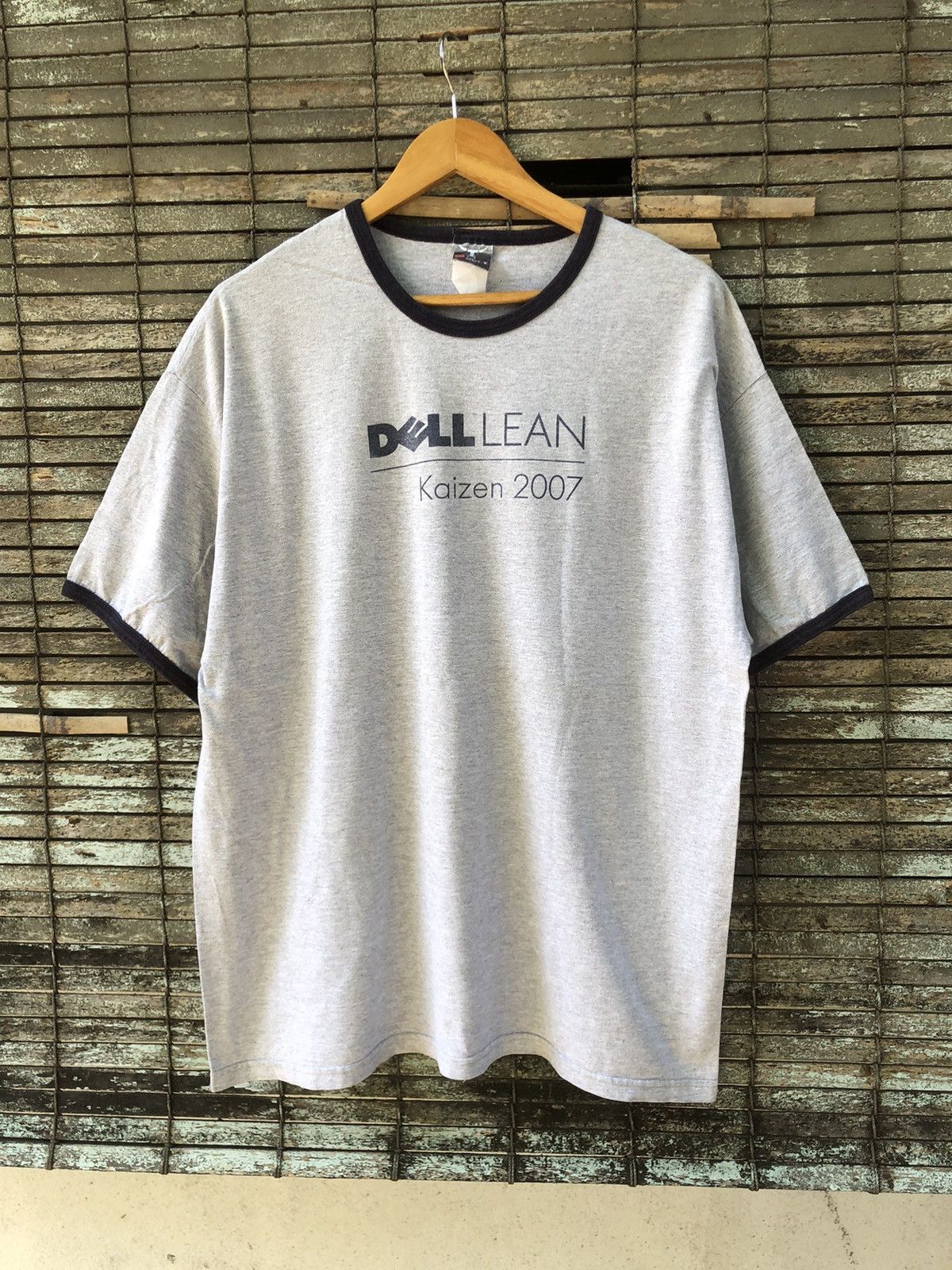 Japanese Brand 🔥Vintage Y2K🔥Microsoft DELL LEAN Kaizen Ringer Tshirts Size US L / EU 52-54 / 3 - 2 Thumbnail