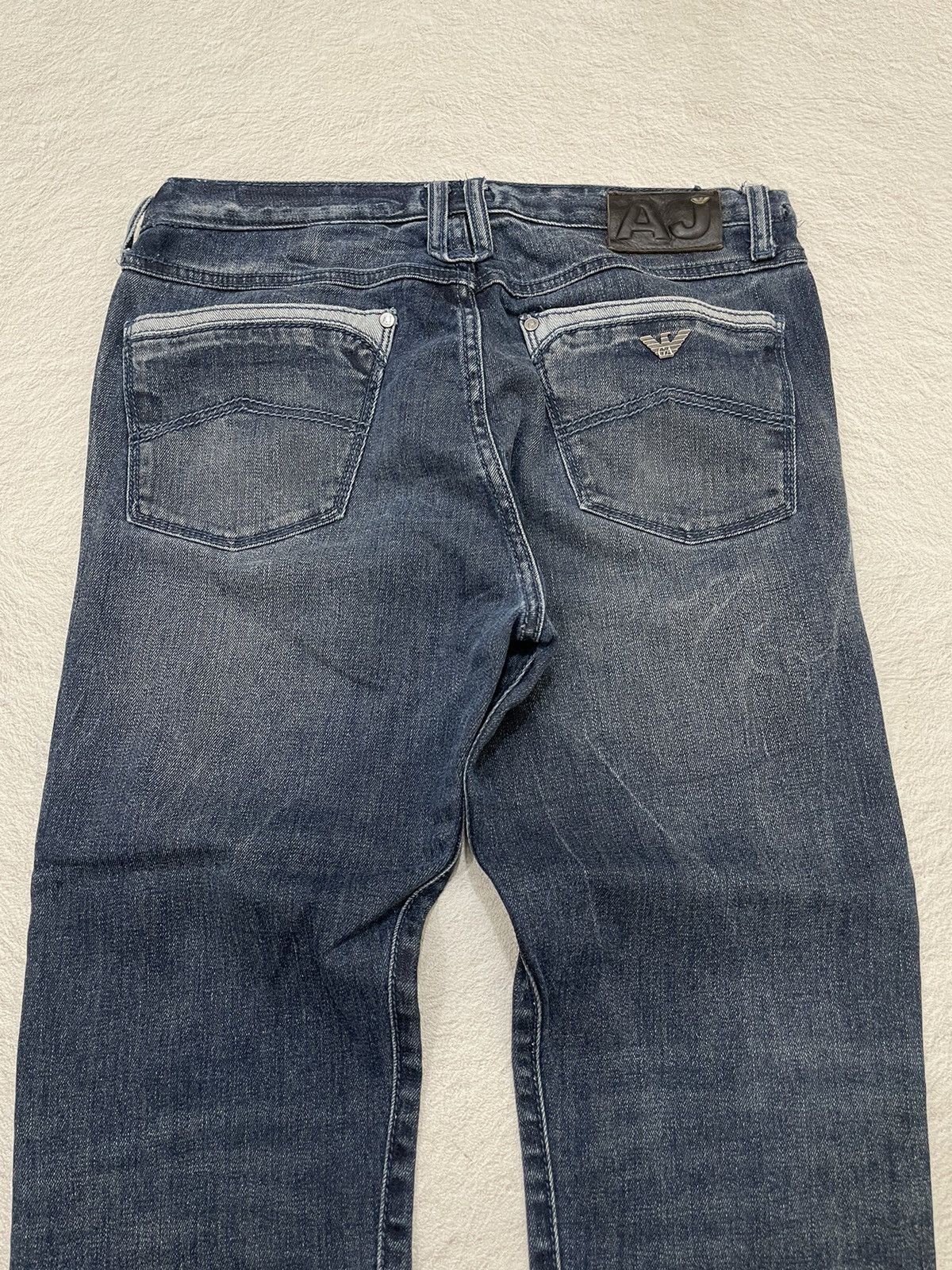 Giorgio Armani 00s Armani Mudwash Denim Button Fly Y2K Size US 35 - 7 Thumbnail