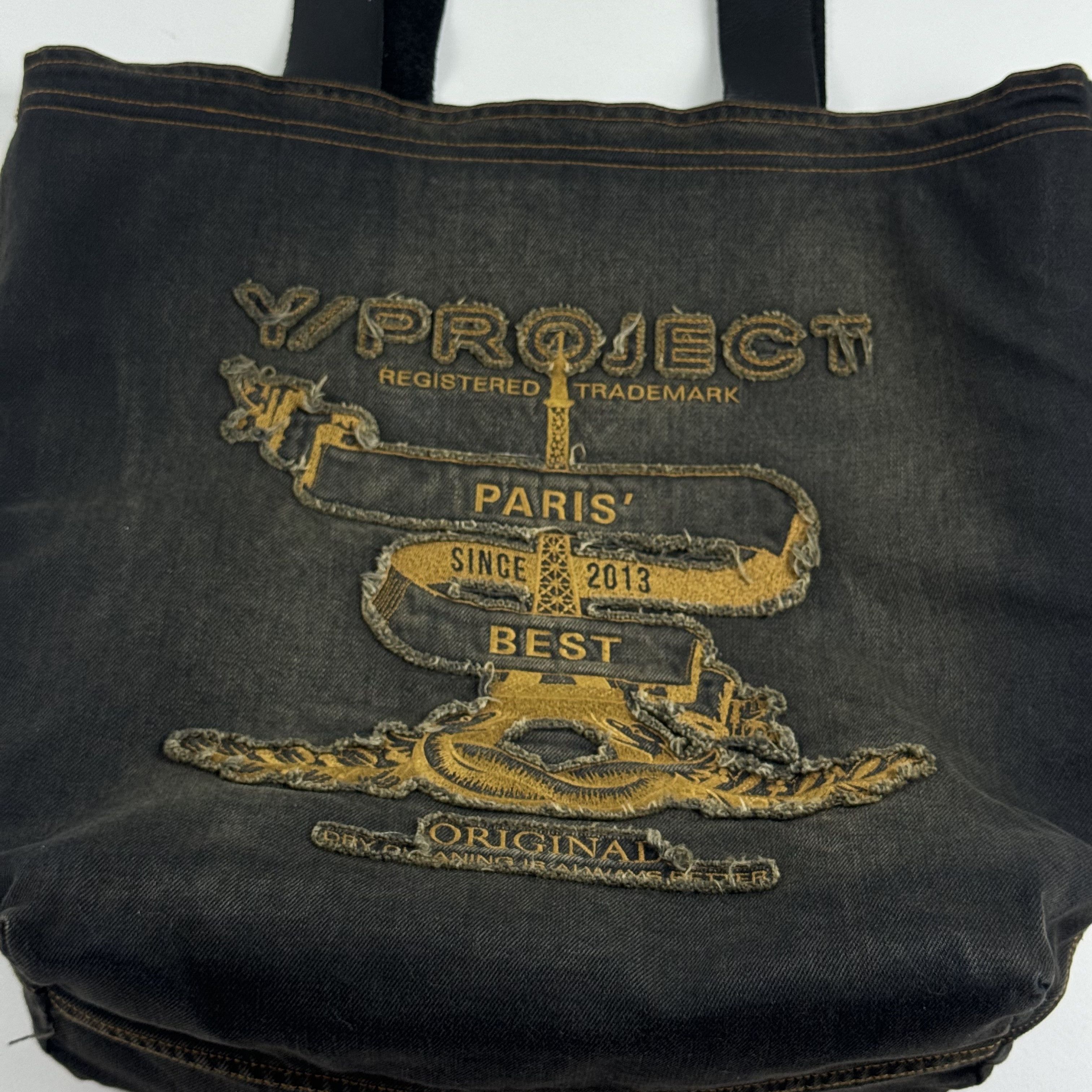 Y/Project Denim Tote Bag Size ONE SIZE - 7 Thumbnail