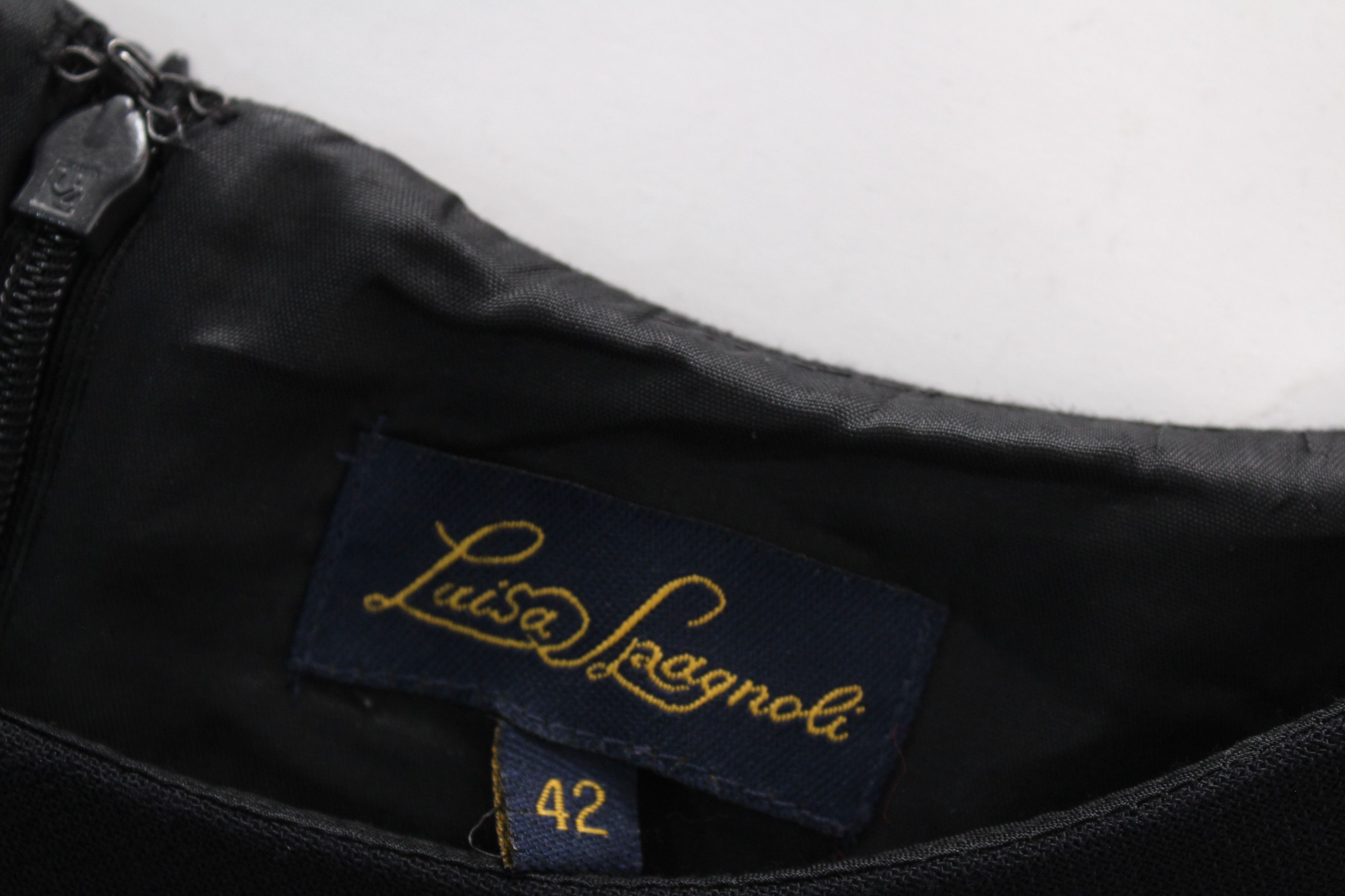 Vintage Luisa Spagnoli Dress Black Size 42 Authentic Vintage Size M / US 6-8 / IT 42-44 - 6 Thumbnail
