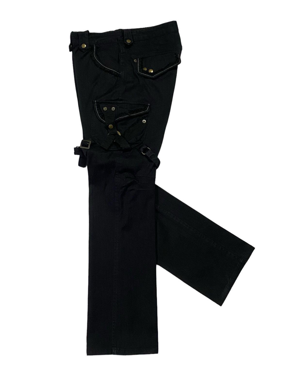 Japanese Brand Japanese brand “APESTIEN” Black Bondage Tactical Cargo Pants Size US 33 - 23 Thumbnail