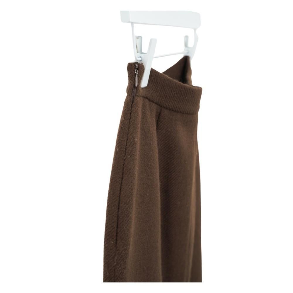 Prada Prada Brown Wool Midi Skirt Size M Size 32" / US 10 / IT 46 - 3 Thumbnail