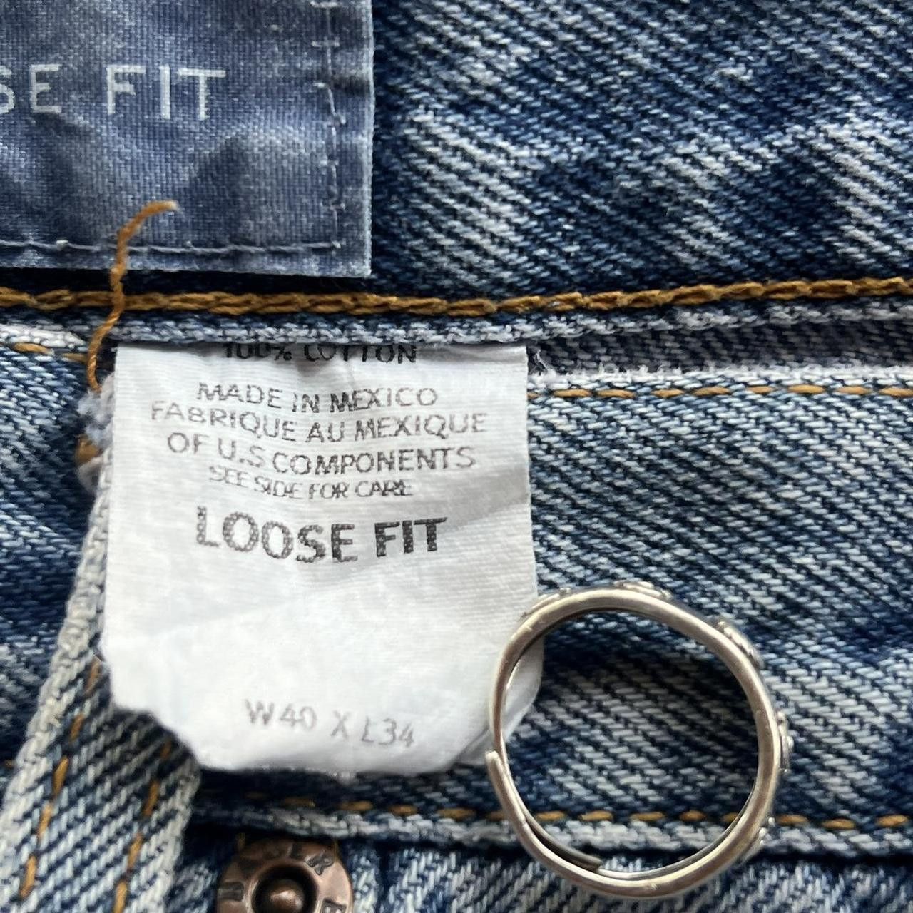 Vintage Vintage Y2K/2000s Super Baggy Grunge Medium wash Skater Style Denim Jeans! Size US 40 / EU 56 - 7 Thumbnail