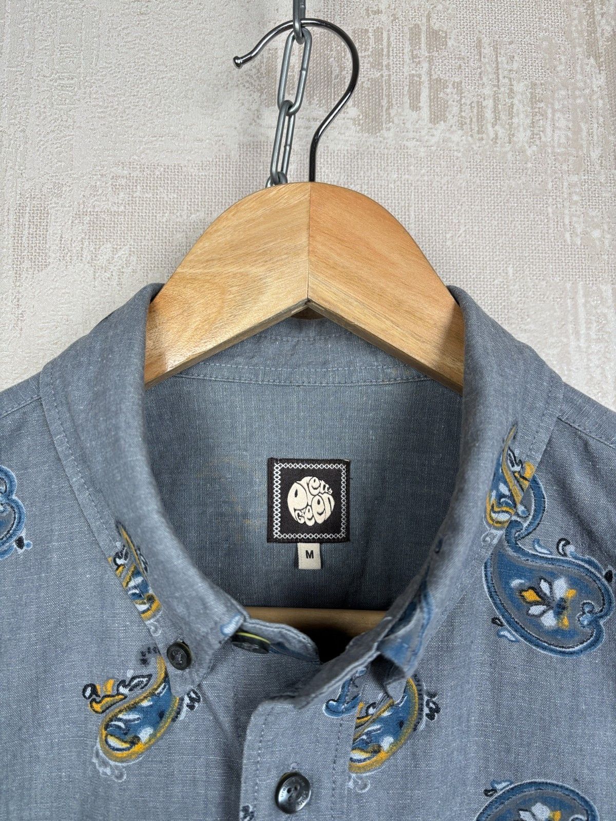 Pretty Green Pretty Green Paisley Short Sleeve Shirt Size M Size US M / EU 48-50 / 2 - 7 Thumbnail