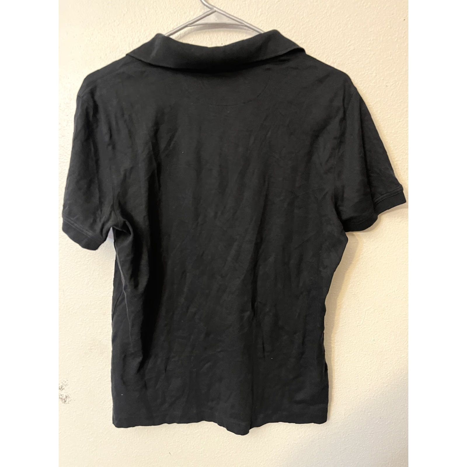 Banana Republic Banana Republic Polo Shirt Black Cotton Size Medium Men Regular Short Sleeve Button Crew Neck Knit Vintage No Size US M / EU 48-50 / 2 - 2 Thumbnail